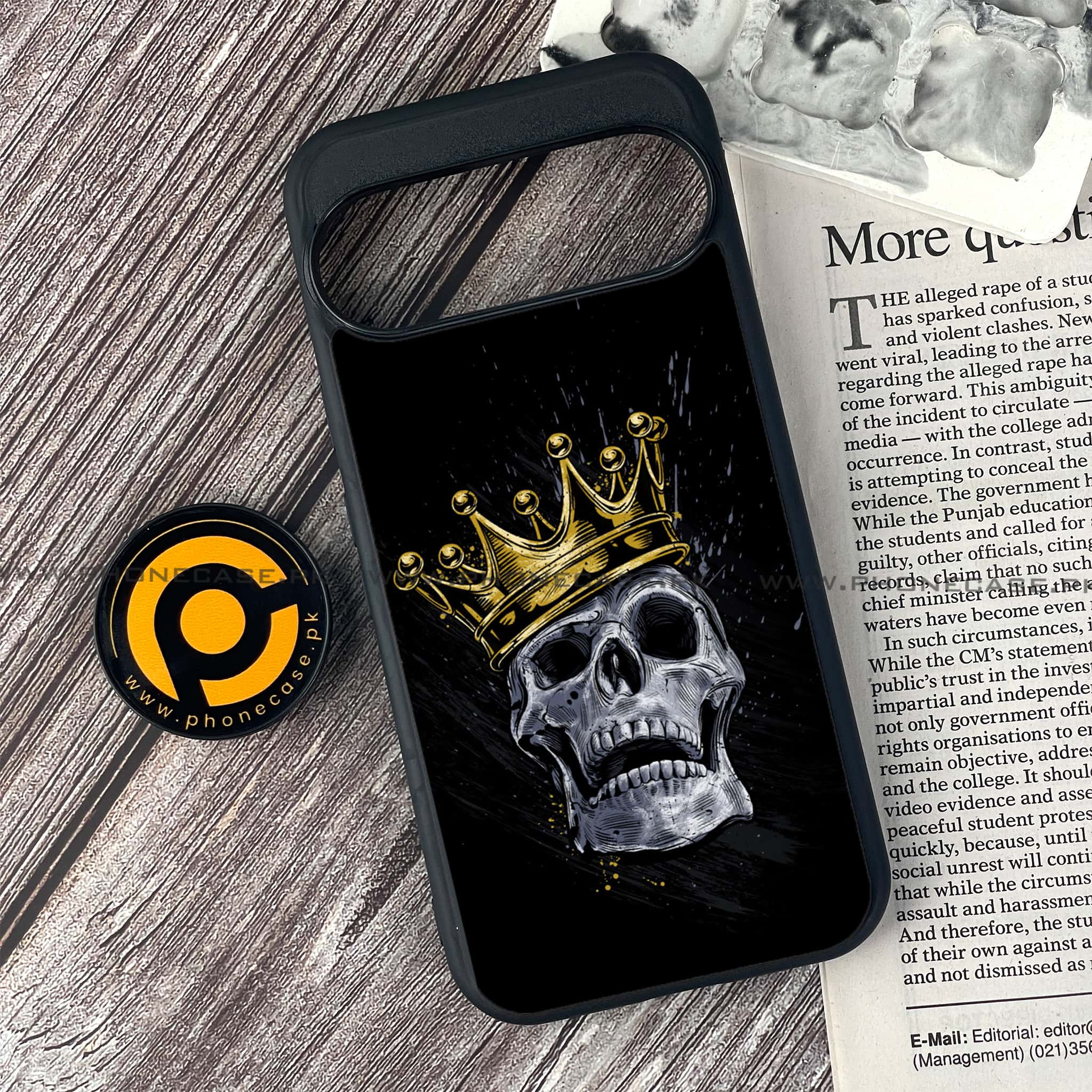 Google Pixel 9 Pro - King 2.0 Series - Premium Metal Printed soft Bumper Shock Proof Case