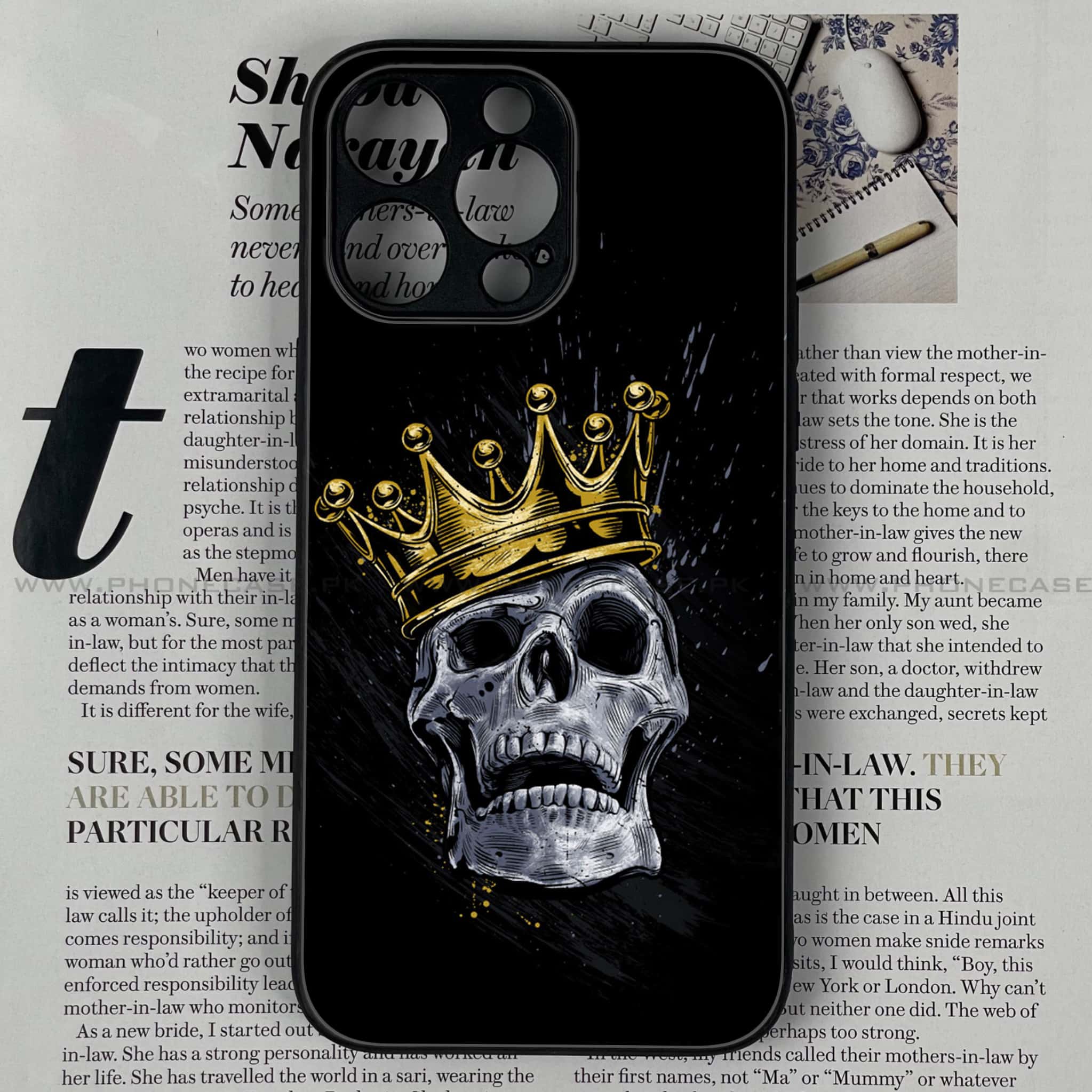 iPhone 12 Pro Max   - King Series V 2.0   Series - Premium Metal Printed soft Bumper shock Proof Case