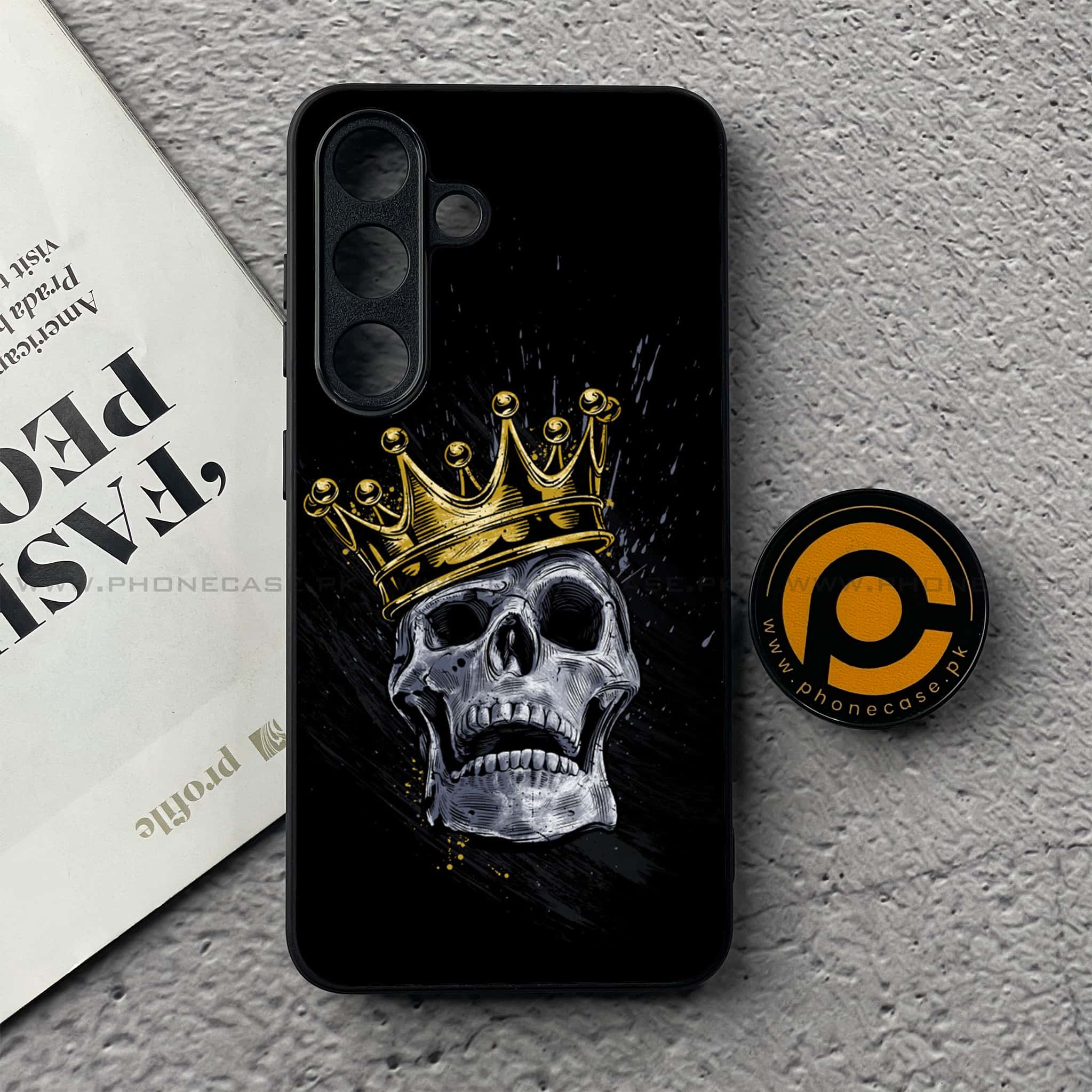 Samsung Galaxy S25 FE - King 2.0 Series - Premium Metal Printed soft Bumper shock Proof Case