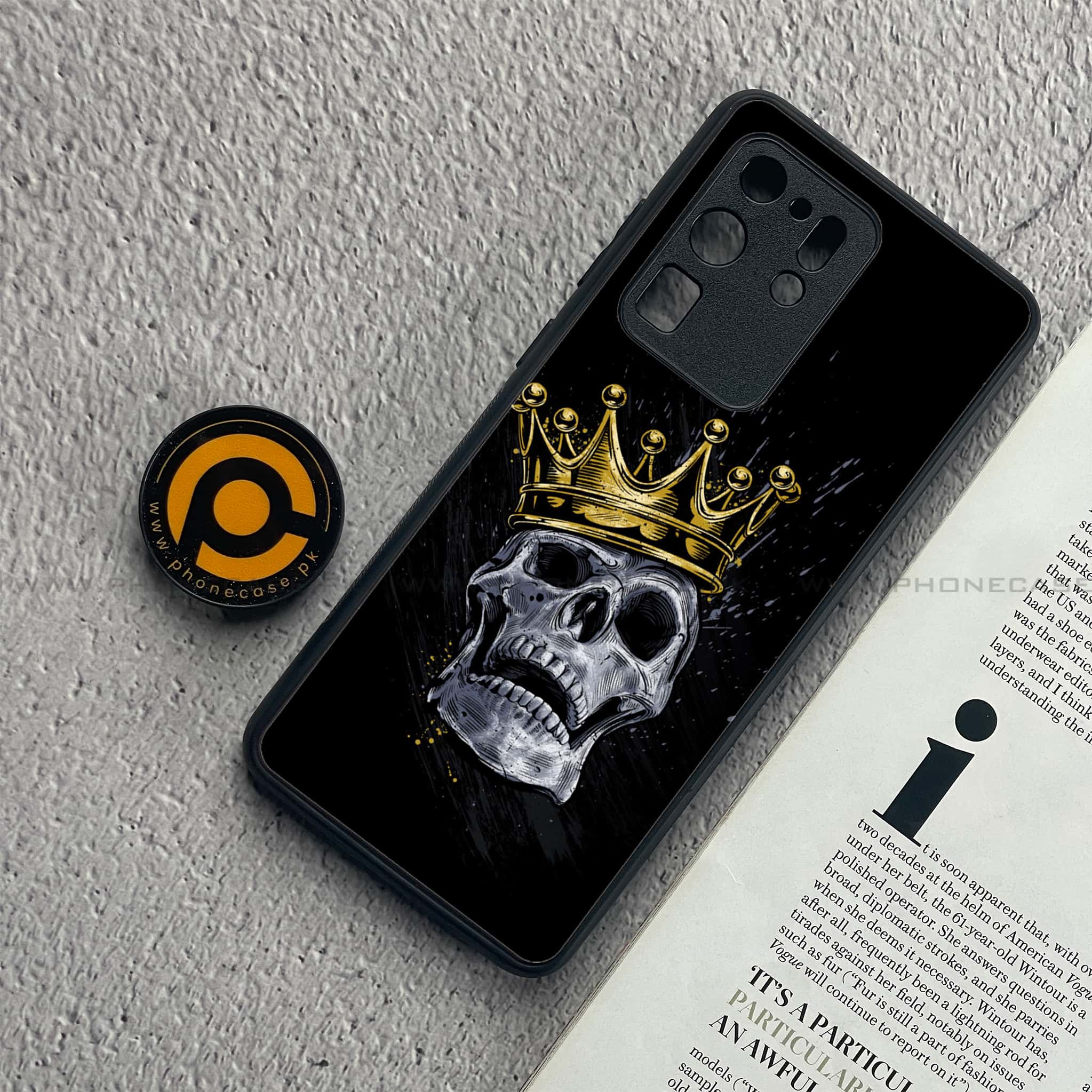 Samsung Galaxy S20 Ultra - King Series V2.0 - Premium Printed Glass soft Bumper shock Proof Case