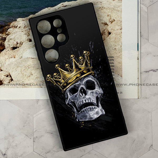 Galaxy S21 Ultra  -  King Design 5 v2.0 - Premium Metal Printed soft Bumper shock Proof Case CS-45942