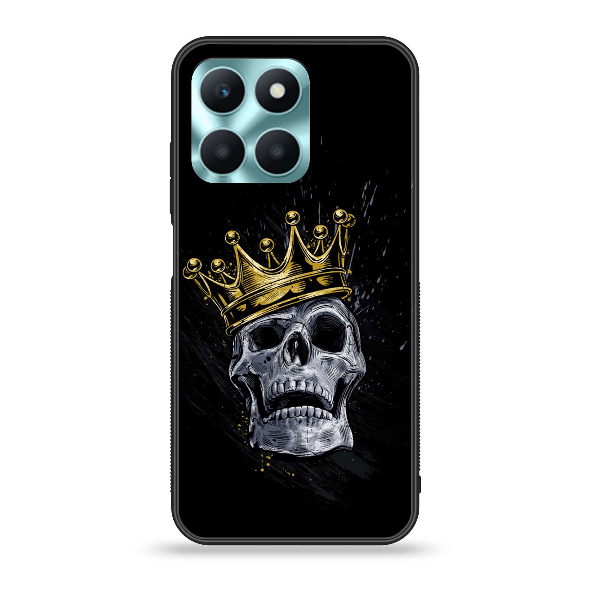 Honor X6a - King 2.0 Series - Premium Printed Glass soft Bumper shock Proof Case