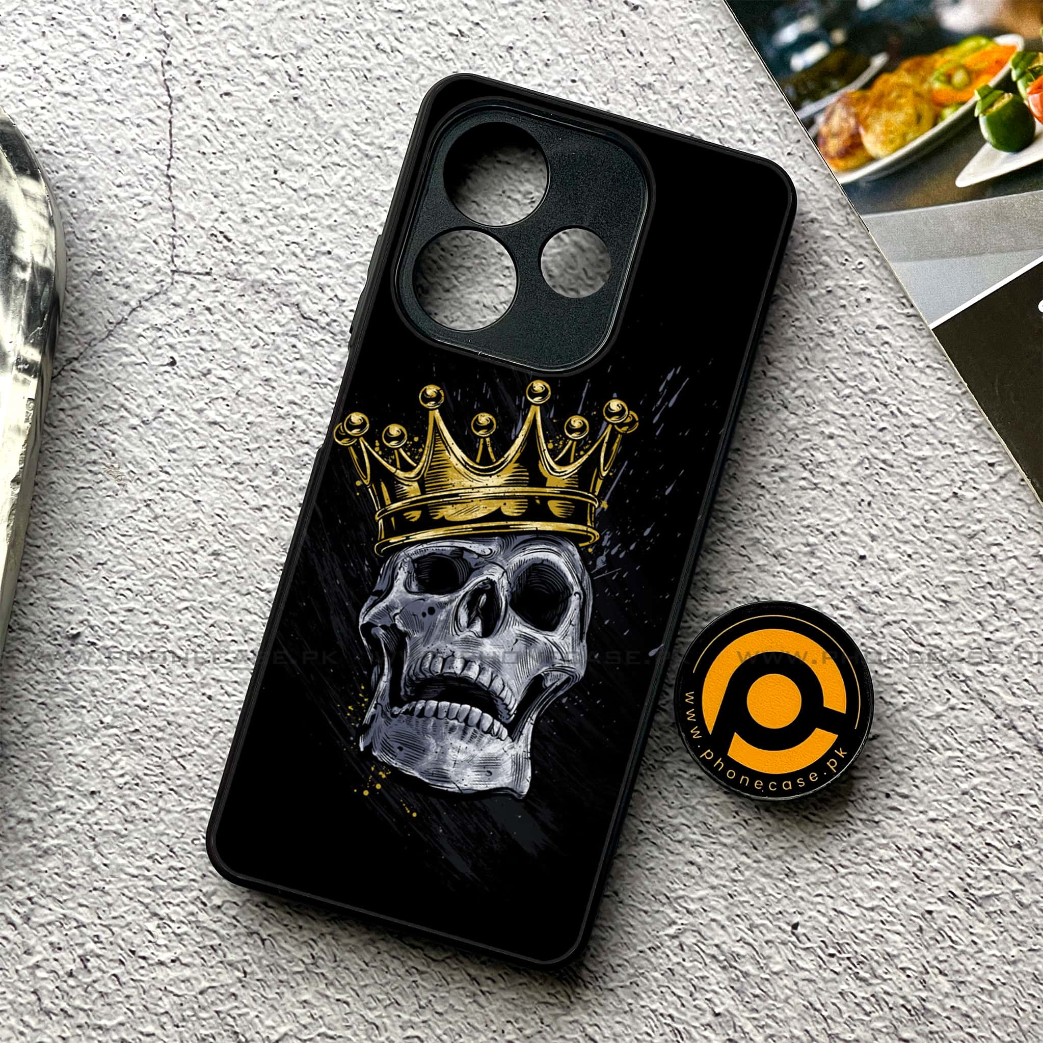 Oppo A5 Pro - King 2.0 Series - Premium Metal Printed soft Bumper shock Proof Case