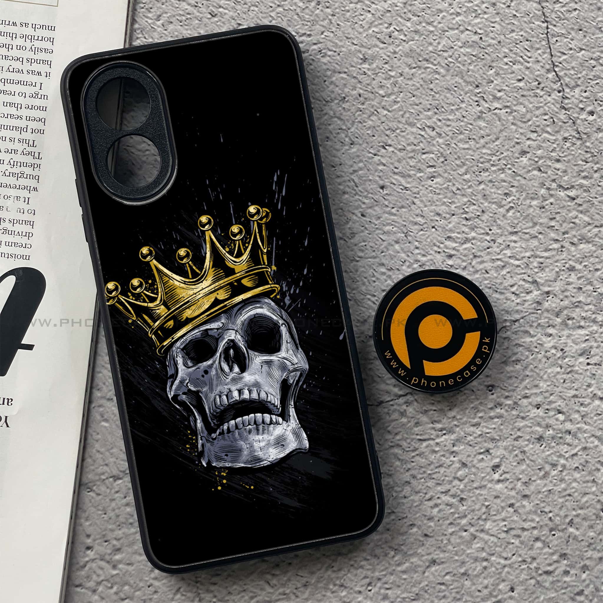 Oppo A18 4G - King 2.0 Series - Premium Printed Glass soft Bumper shock Proof Case