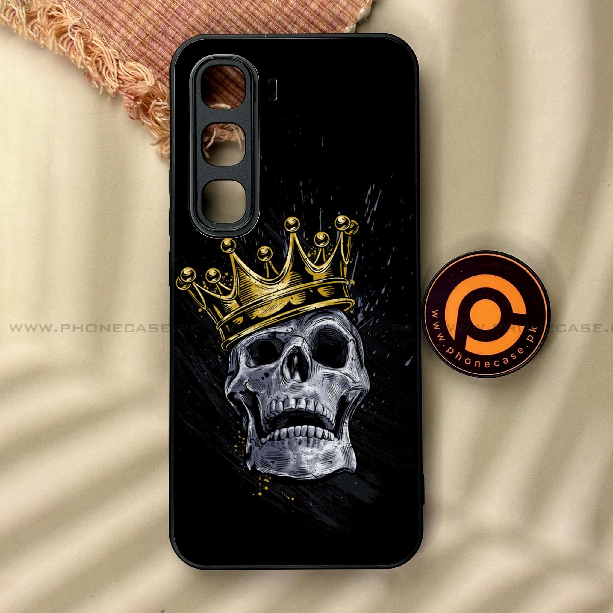 Infinix Hot 60 Pro - King 2.0 Series - Premium Metal Printed soft Bumper shock Proof Case