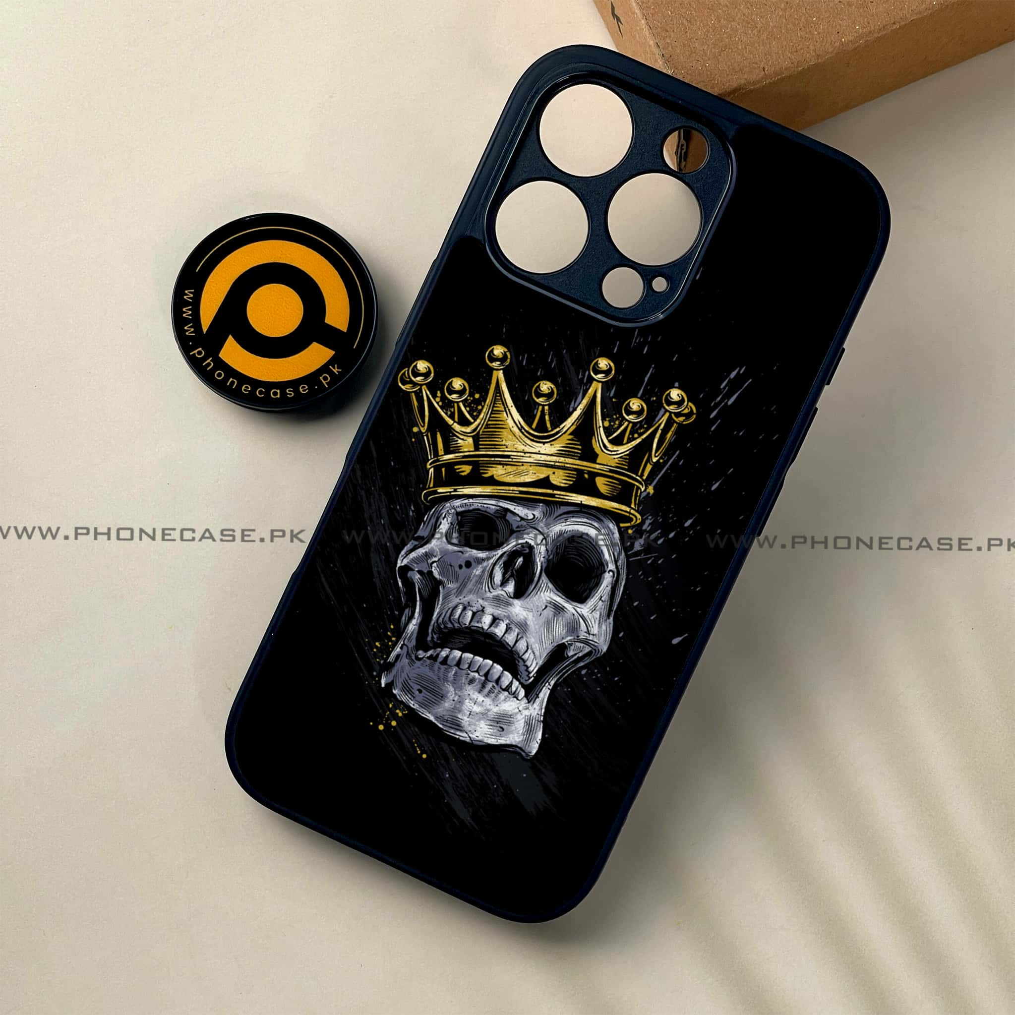 iPhone 16 Pro - King 2.0 Series - Premium Printed Glass soft Bumper shock Proof Case