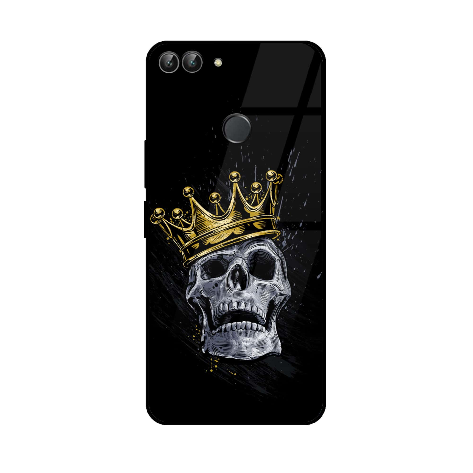 Huawei P Smart - King 2.0 Series - Premium Printed Glass soft Bumper shock Proof Case