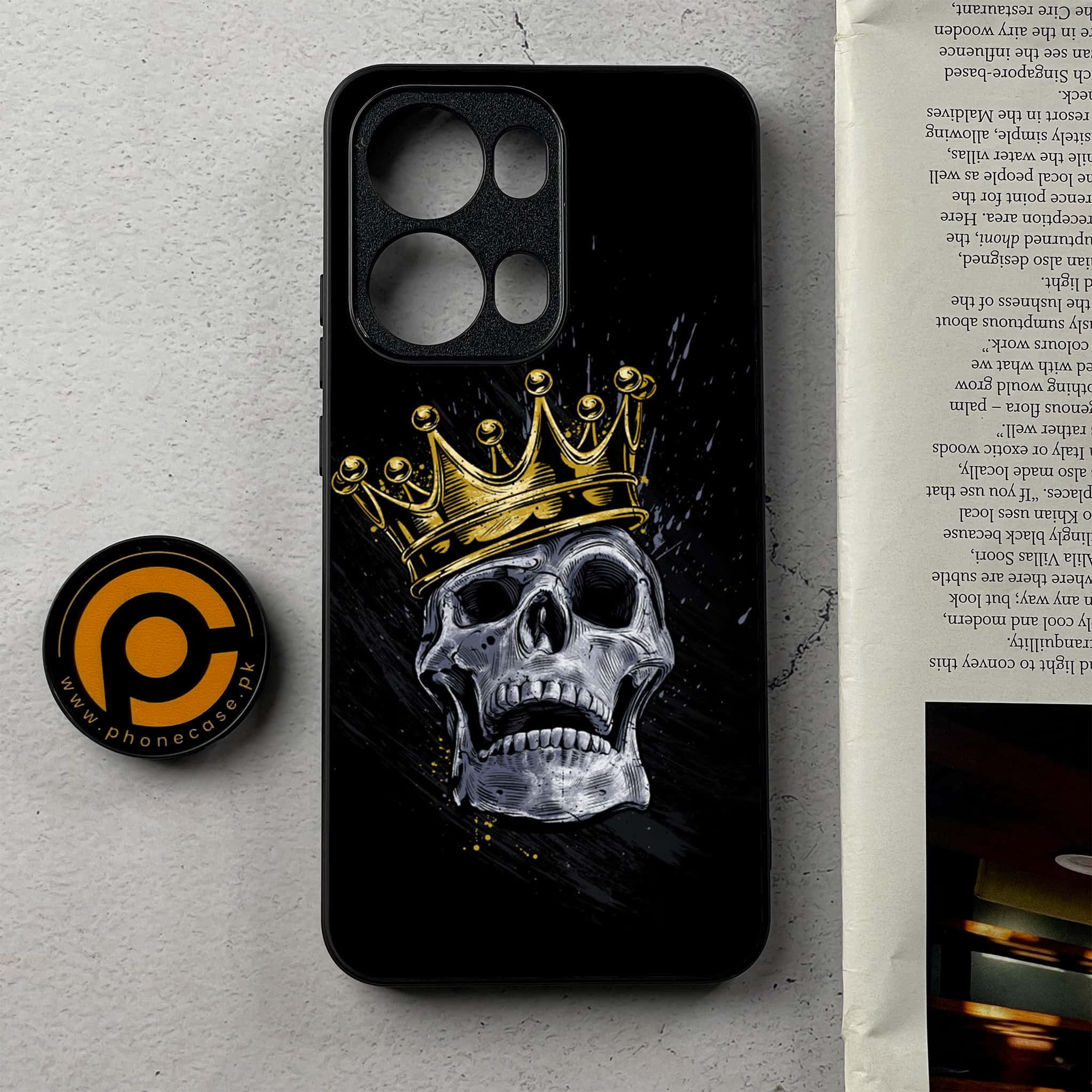 Oppo Reno 13 Pro - King 2.0 Series - Premium Metal Printed Soft Bumper Shockproof Case