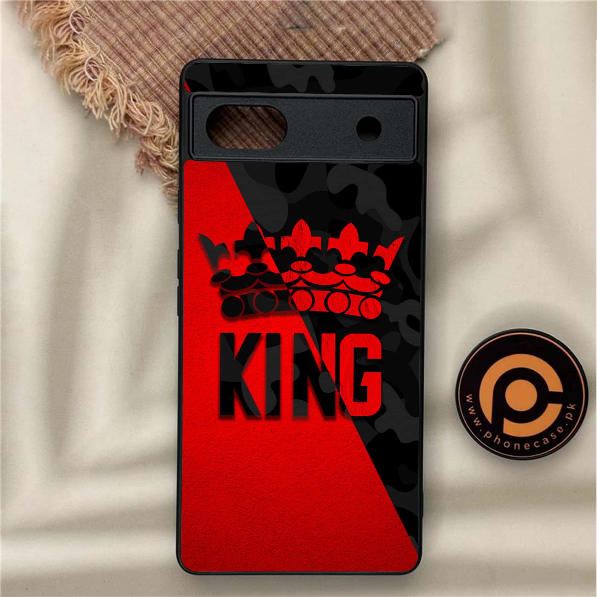 Google Pixel 6A - King Series V 2.0 - Premium Metal Printed soft Bumper Shock Proof Case