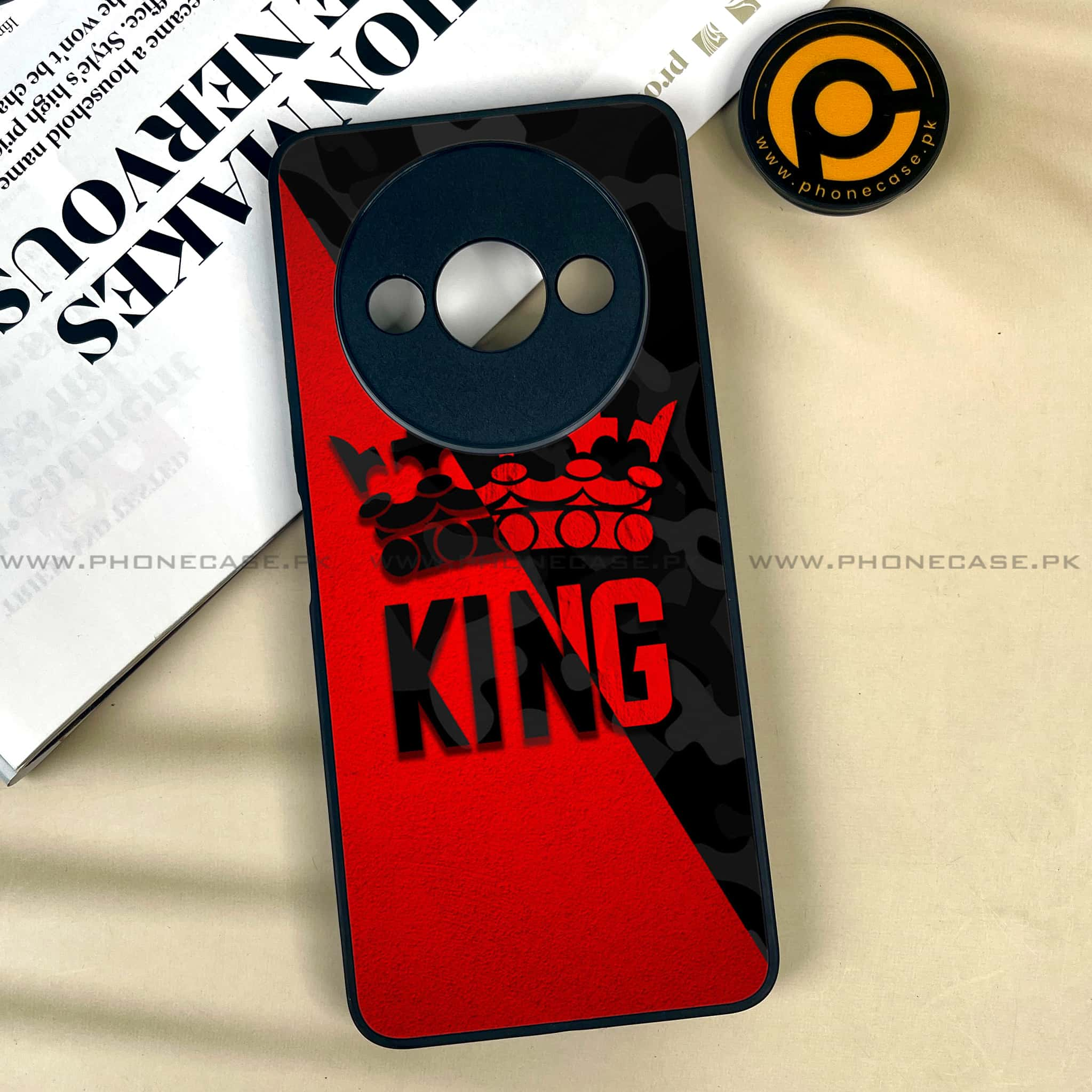 Xiaomi Redmi A3x - King 2.0 Series - Premium Printed Metal soft Bumper shock Proof Case