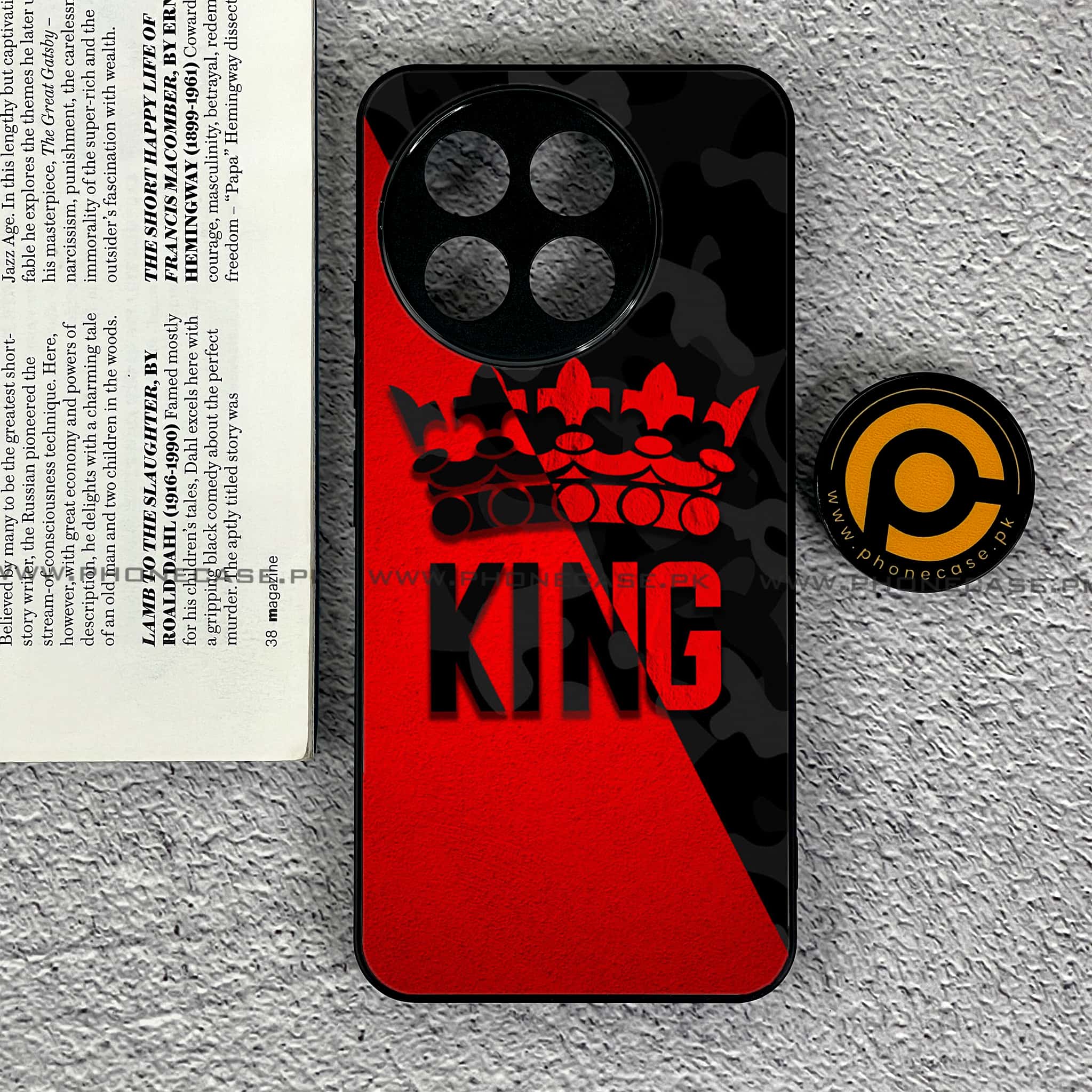 OnePlus 13R - King 2.0 Series - Premium Printed Glass soft Bumper shock Proof Case