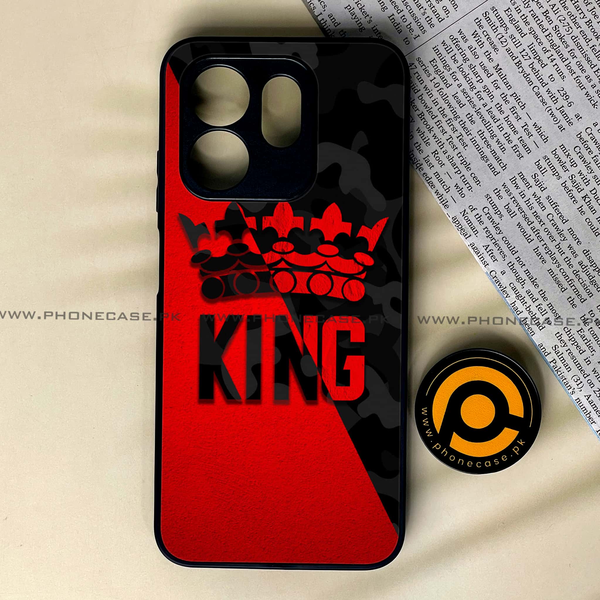 Infinix Smart 9 HD - King V 2.0 Series - Premium Metal Printed soft Bumper shock Proof Case