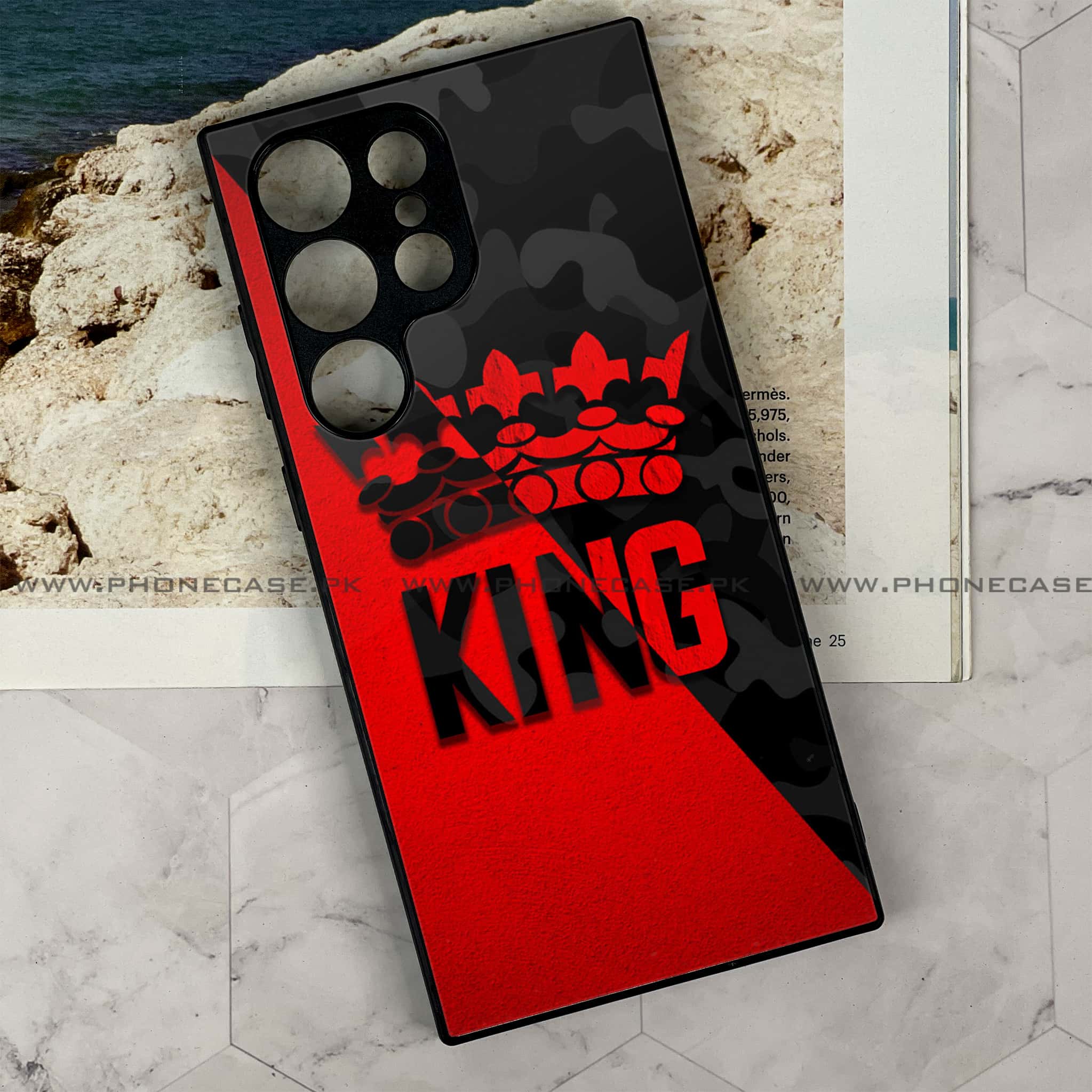 Samsung Galaxy S24 Ultra - King Series V 2.0 Series - Premium Metal Printed soft Bumper shock Proof Case