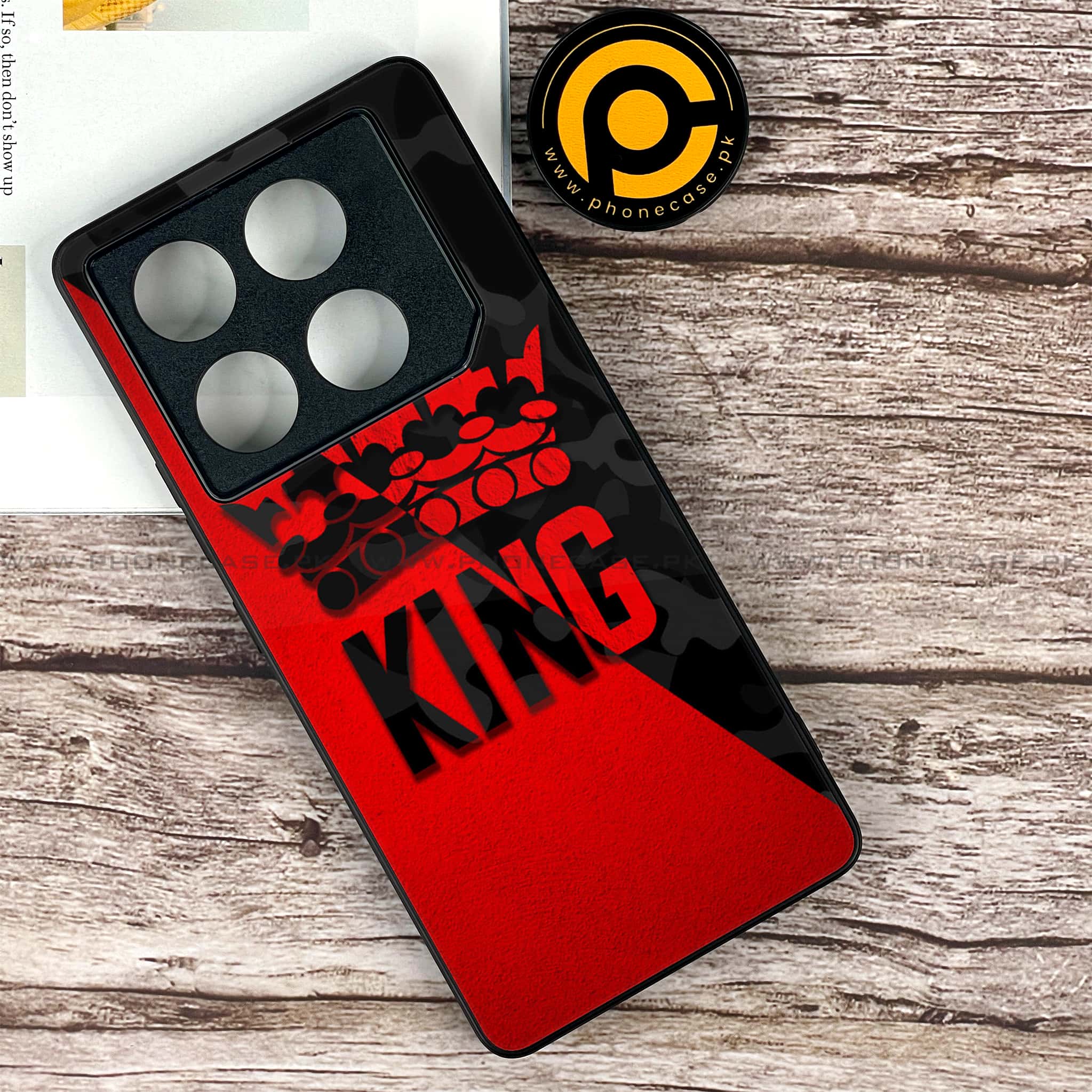 Infinix GT 20 Pro - King 2.0 Series - Premium Printed Glass soft Bumper shock Proof Case