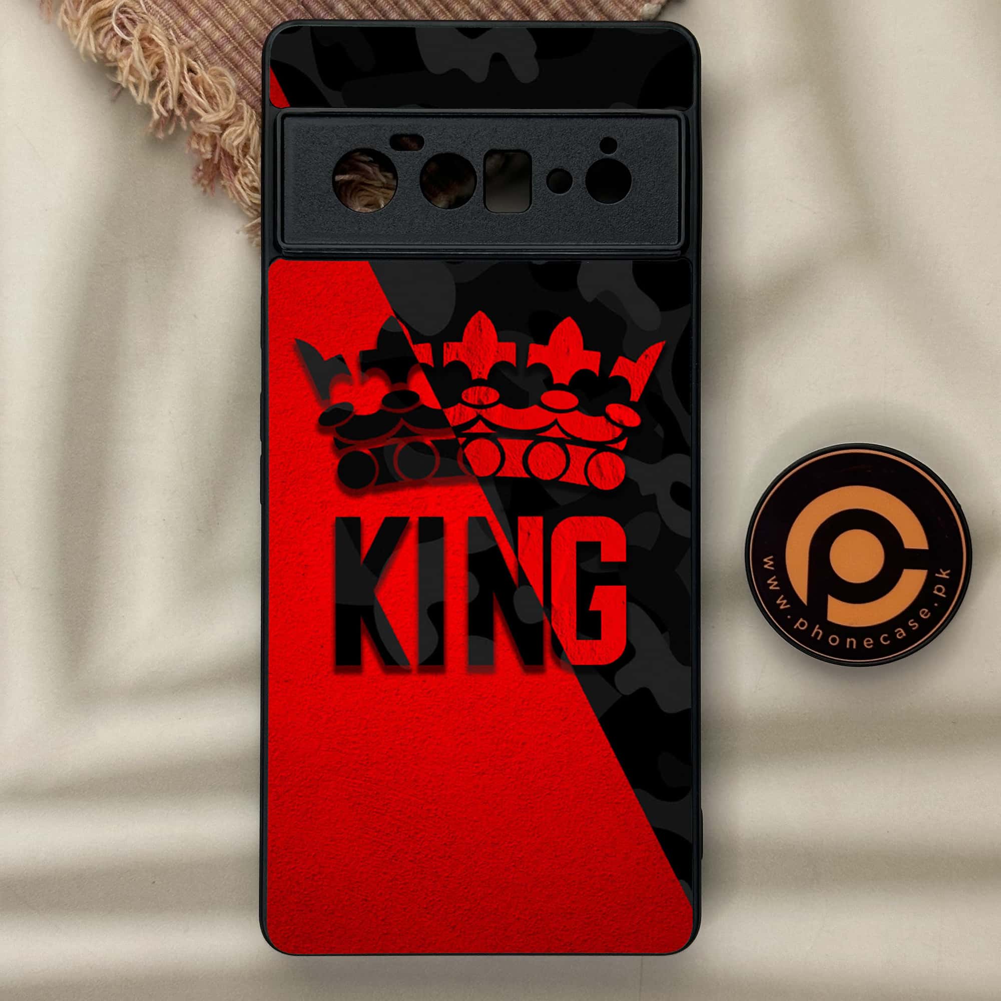 Google Pixel 6 Pro-King Series v2.0 - Premium Metal Printed soft Bumper Shock Proof Case