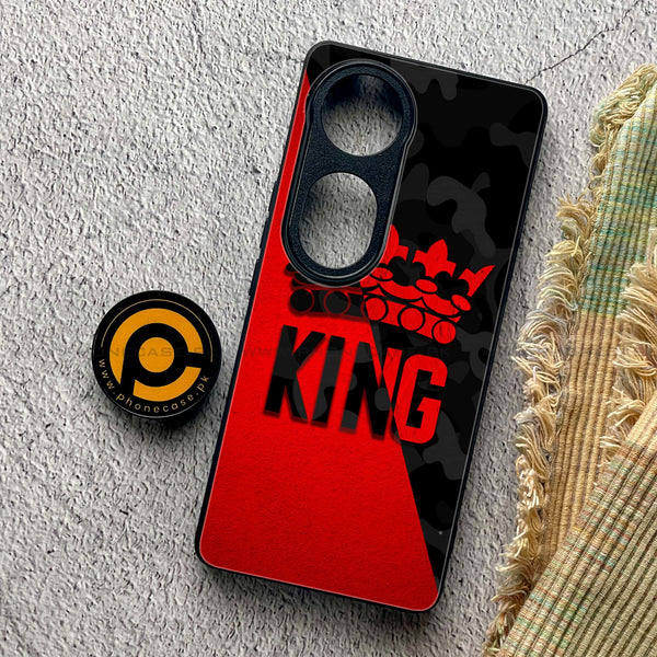 Vivo V40 - King 2.0 Design 6  - Premium Metal Printed soft Bumper shock Proof Case CS-39446