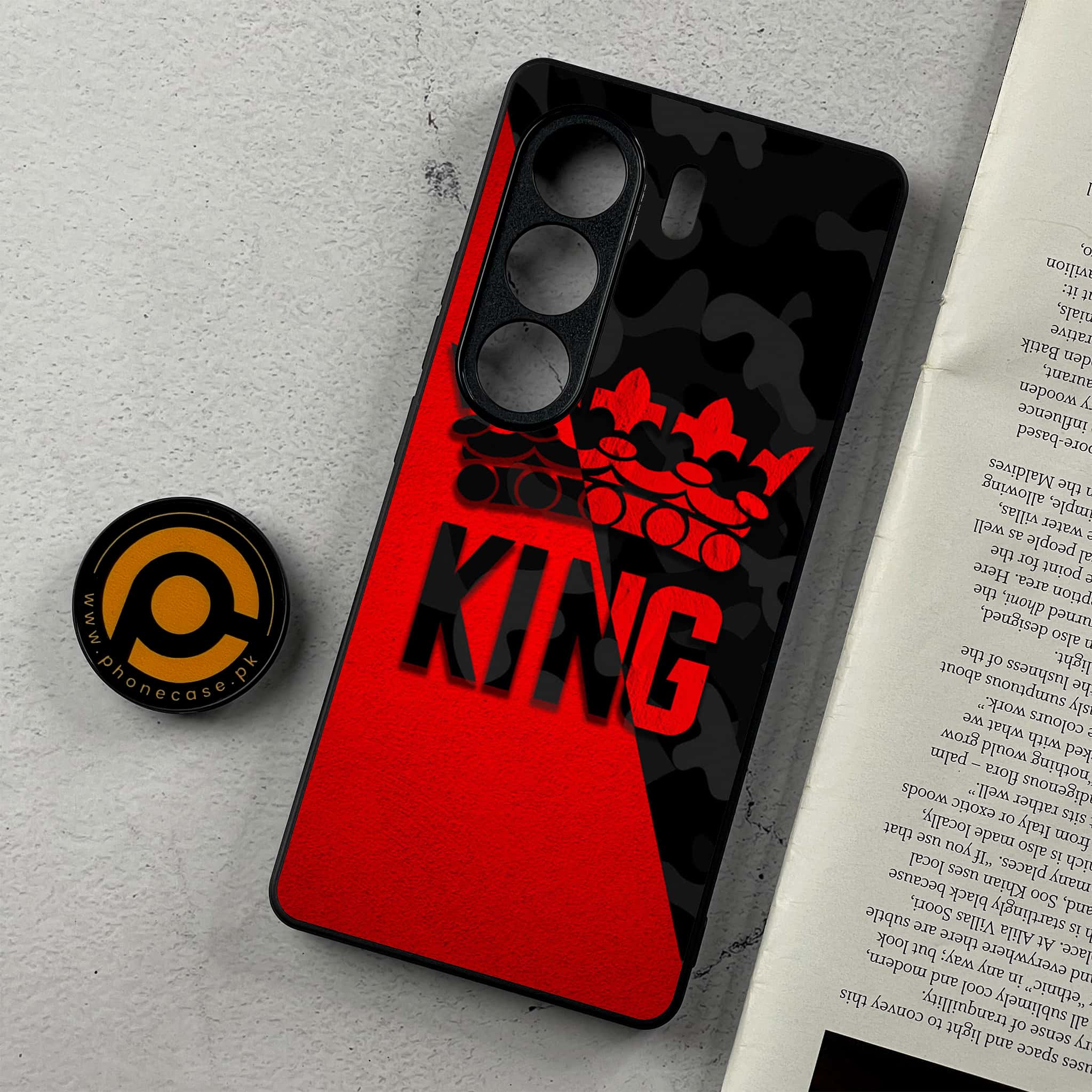 Tecno Camon 40 Pro - King 2.0 Series - Premium Metal Printed Soft Bumper Shockproof Case