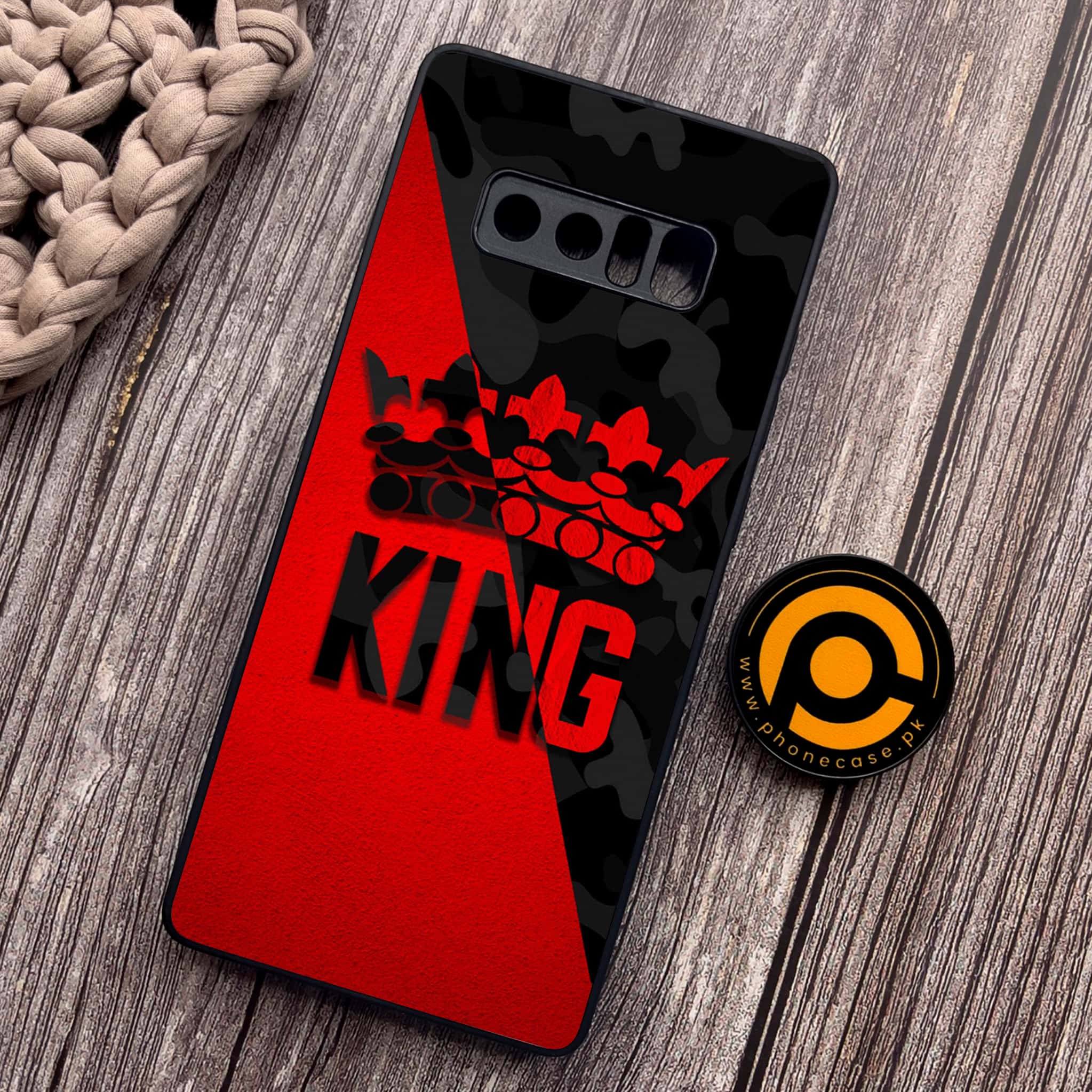 Samsung Galaxy Note 8 - King 2.0 Series - Premium Metal Printed soft Bumper shock Proof Case