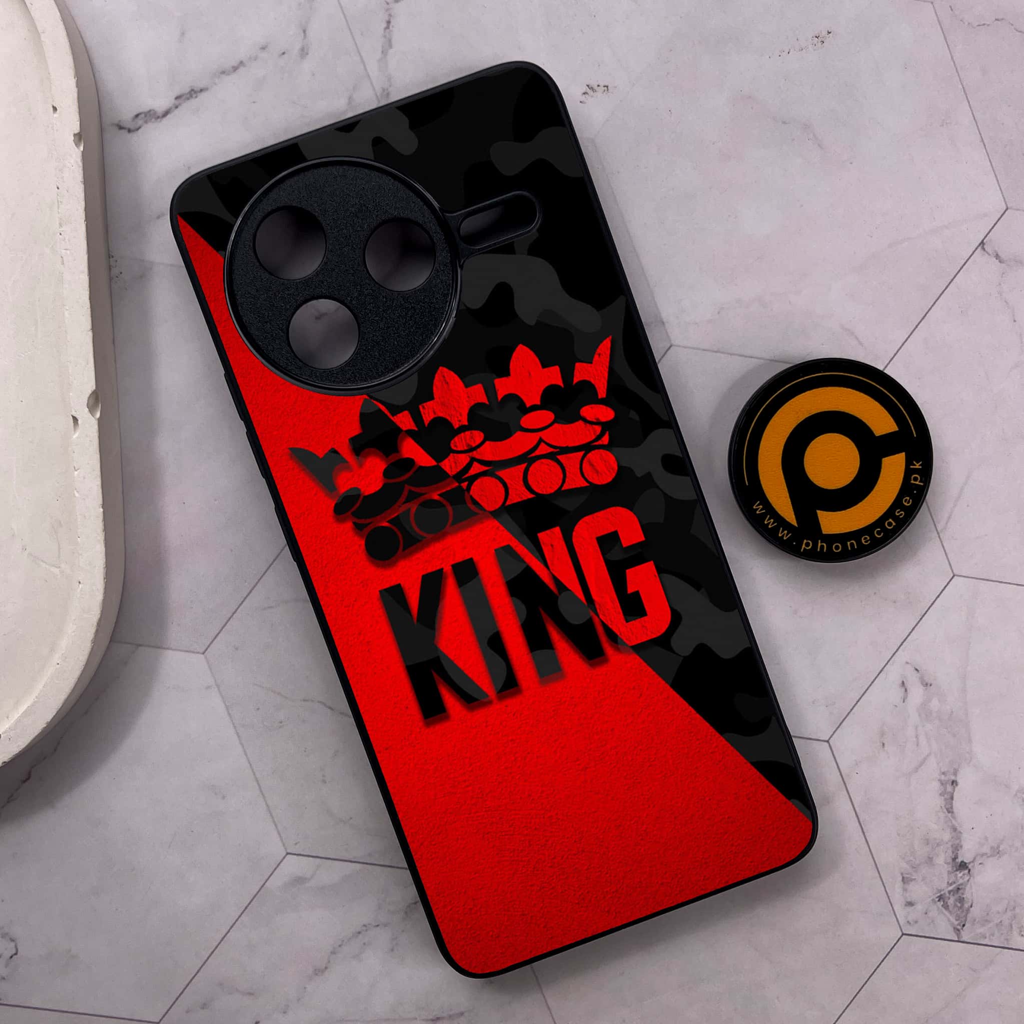 Xiaomi Poco F7 Pro 5G - King 2.0 Series - Premium Metal Printed soft Bumper shock Proof Case