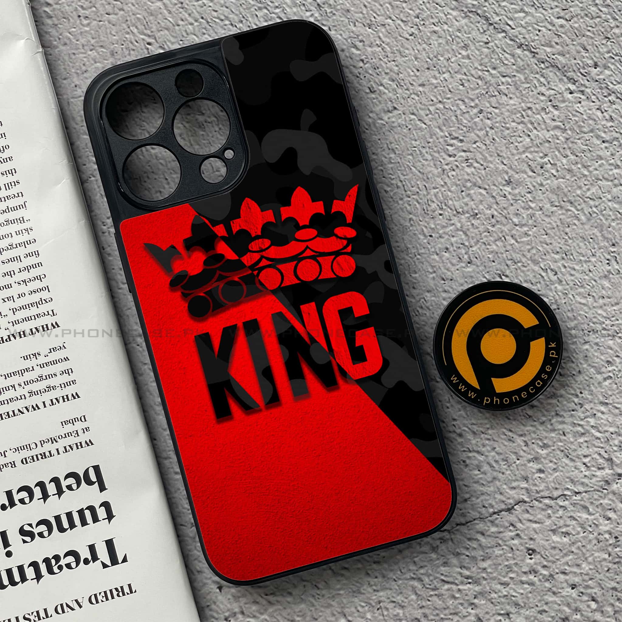 iPhone 15 Pro - King Series V 2.0 - Premium Metal Printed soft Bumper shock Proof Case