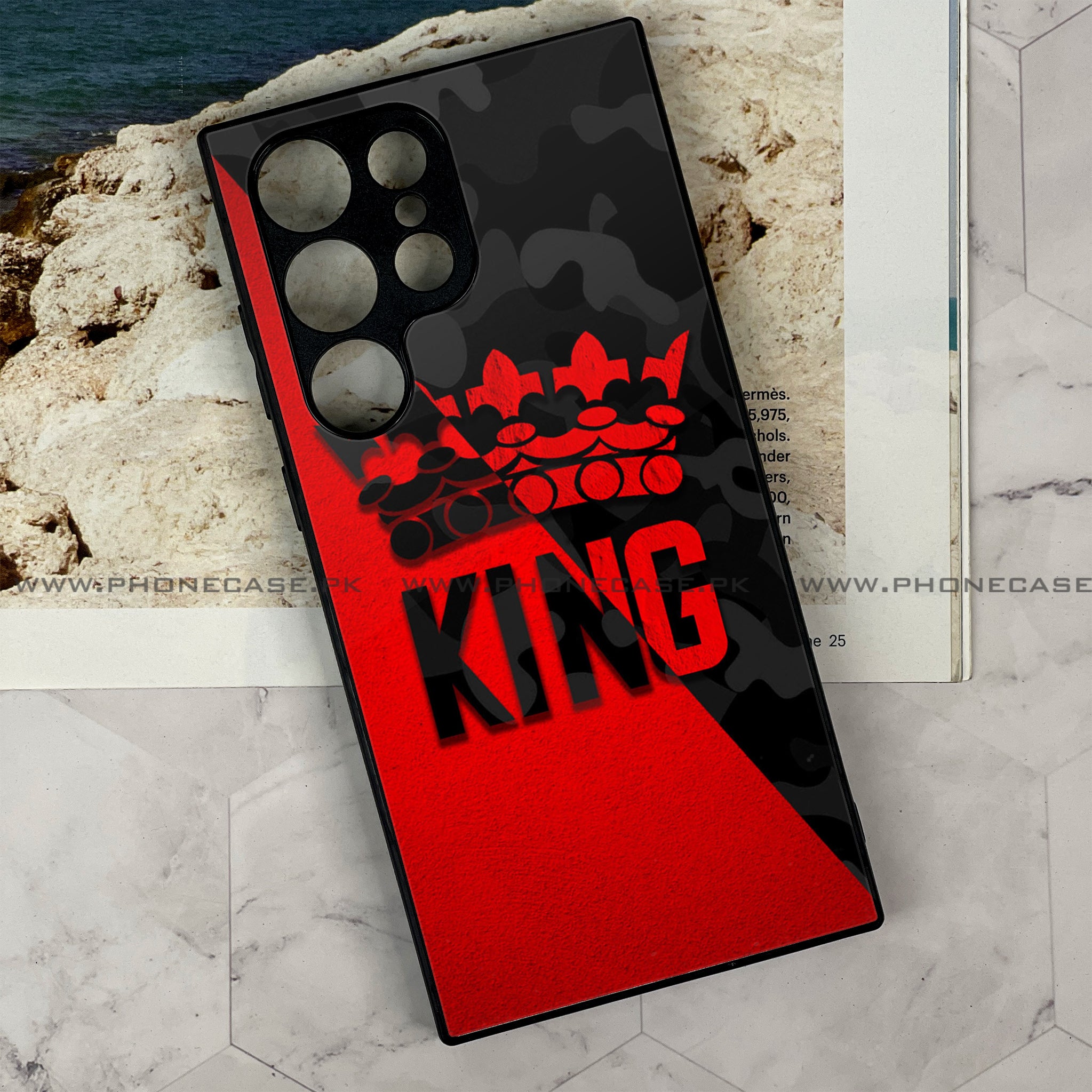 Galaxy S21 Ultra  -  King Series v2.0 - Premium Metal Printed soft Bumper shock Proof Case