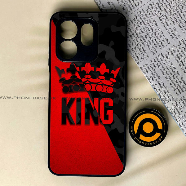 Infinix Hot 50i - King V 2.0 Design 6 - Premium Metal Printed soft Bumper shock Proof Case  CS-33913