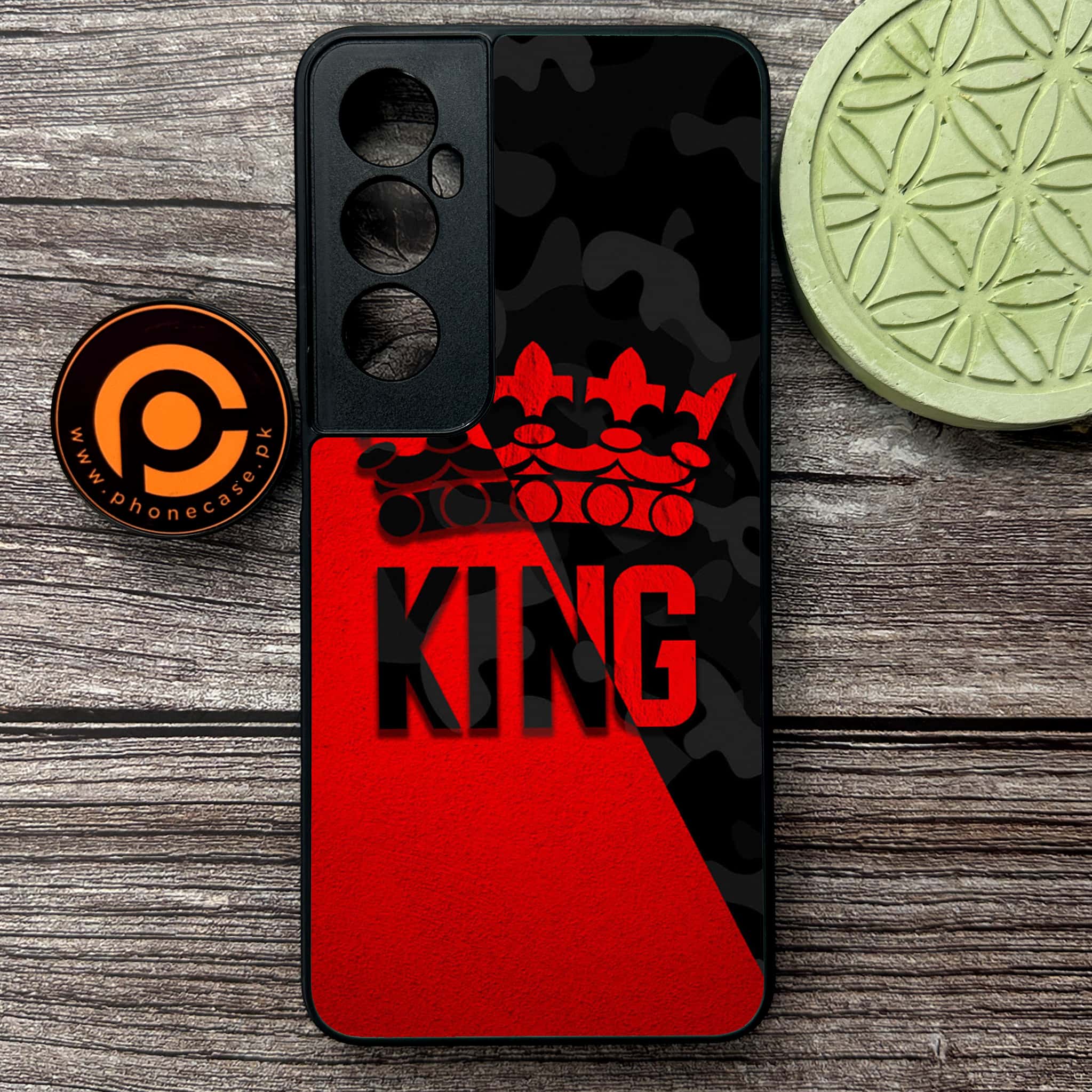 Realme C65  - King 2.0 Series - Premium Metal Printed soft Bumper shock Proof Case