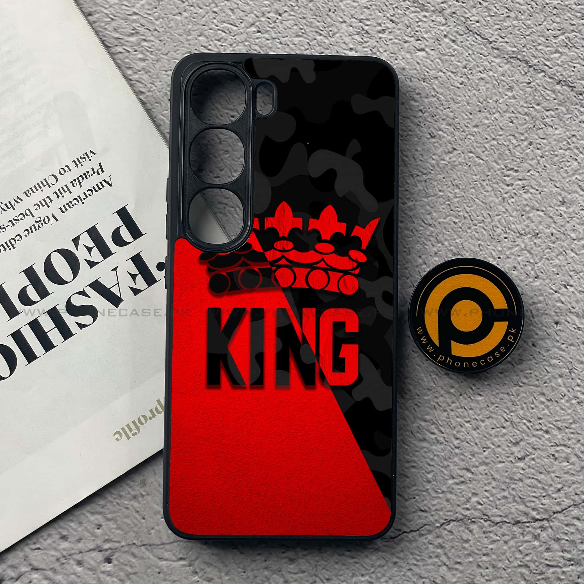Vivo Y200 4G - King 2.0 Series - Premium Metal Printed soft Bumper Shock Proof Case