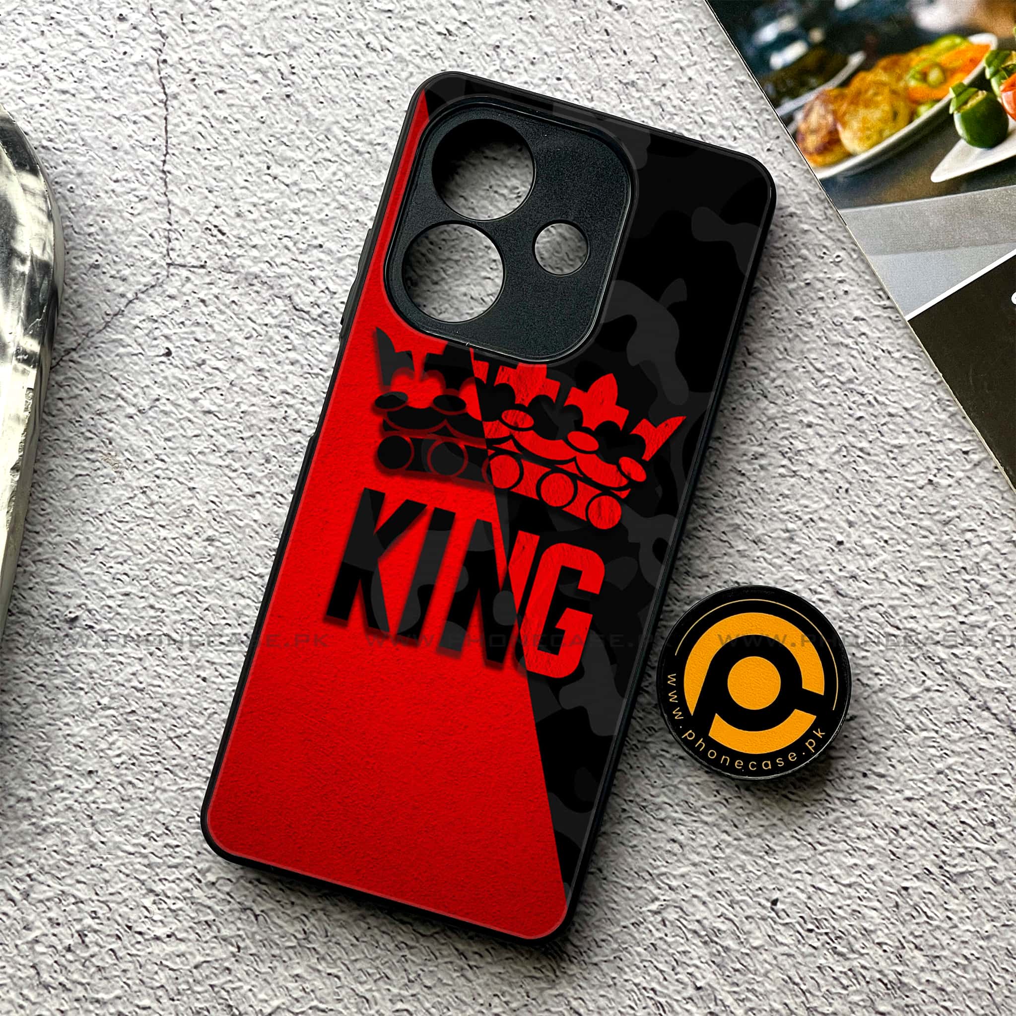 Oppo A5i - King 2.0 Series - Premium Metal Printed soft Bumper shock Proof Case