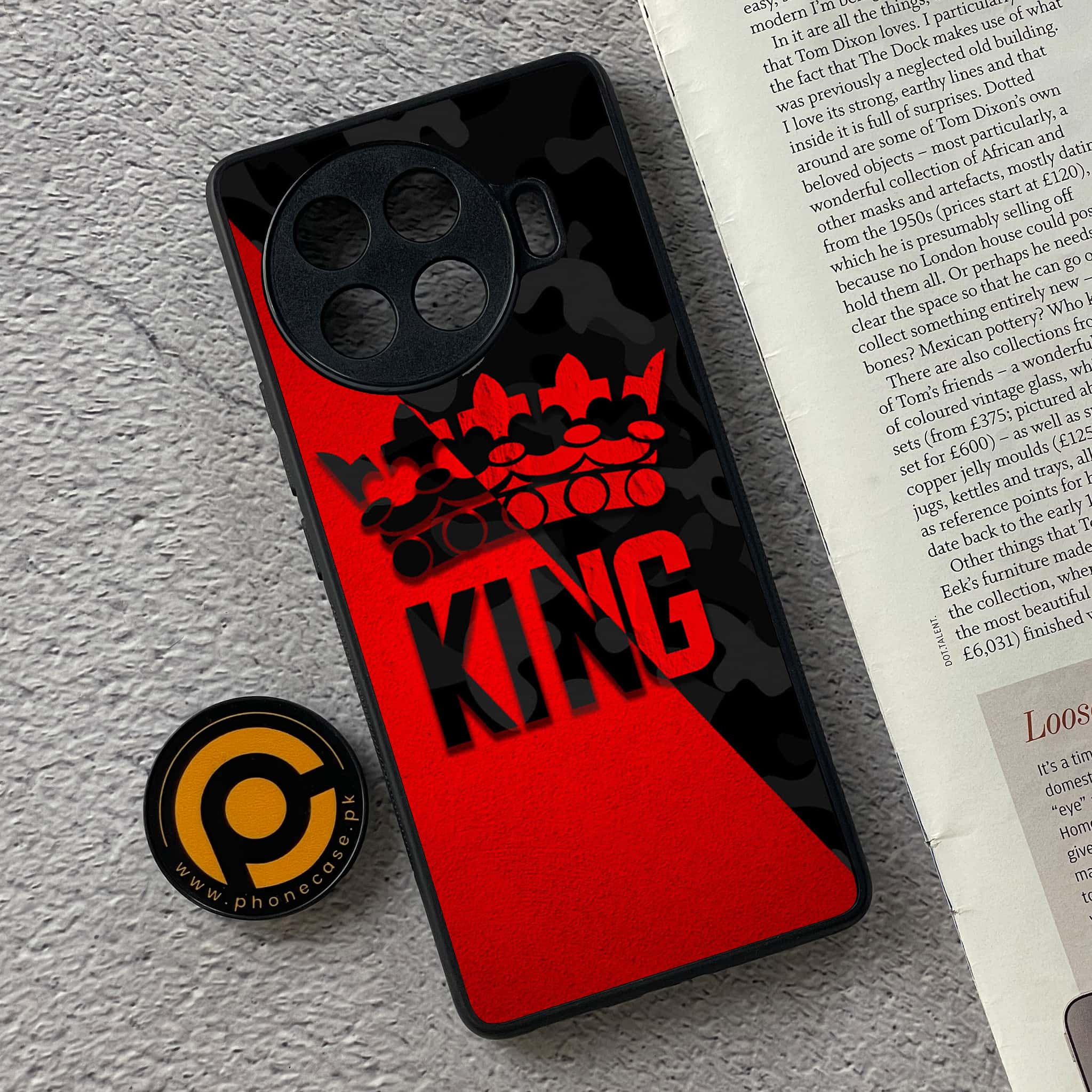 Tecno Spark 20 pro plus - King 2.0 Series - Premium Printed Glass soft Bumper shock Proof Case