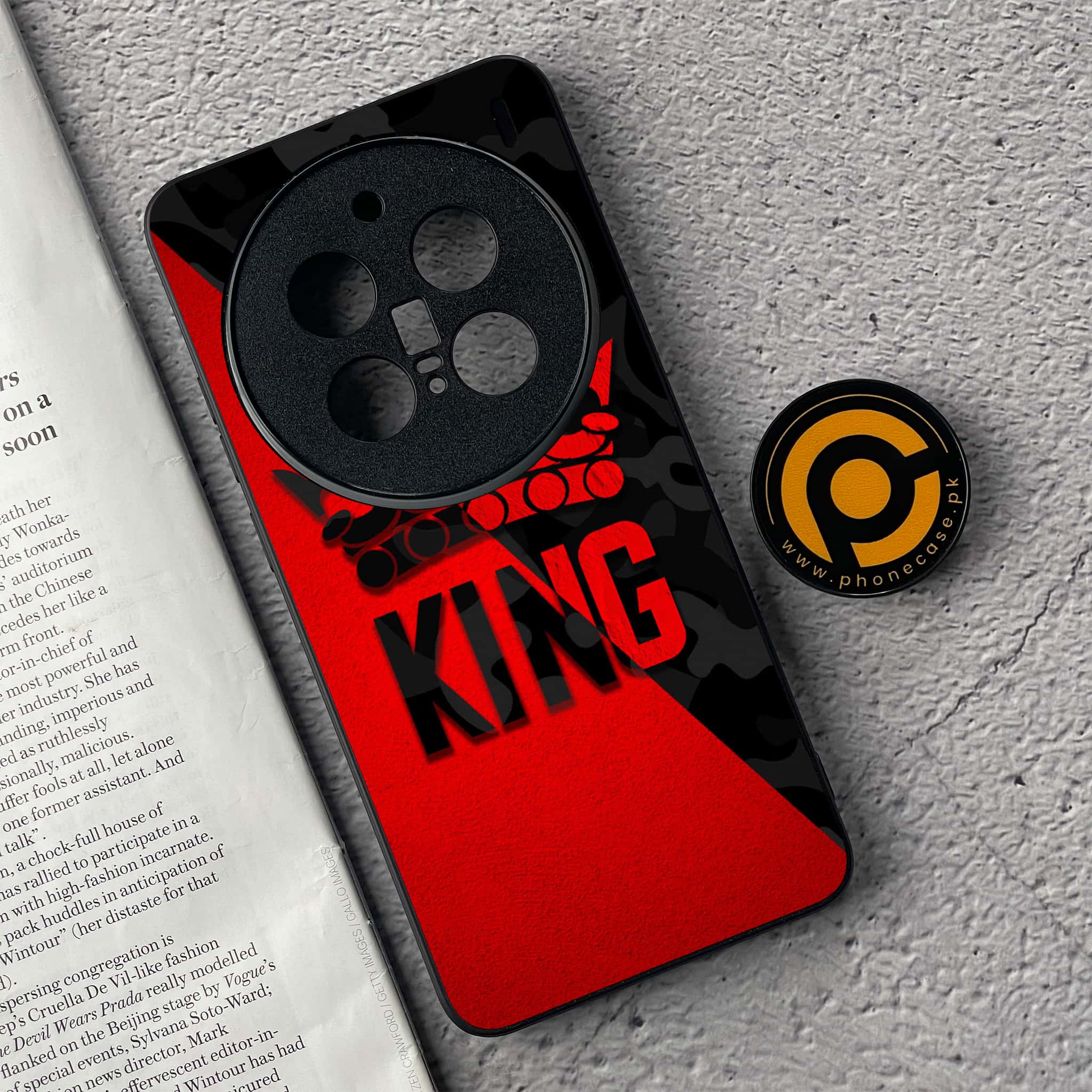 Vivo X200 Pro - King 2.0 Series - Premium Metal  Printed soft Bumper shock Proof Case