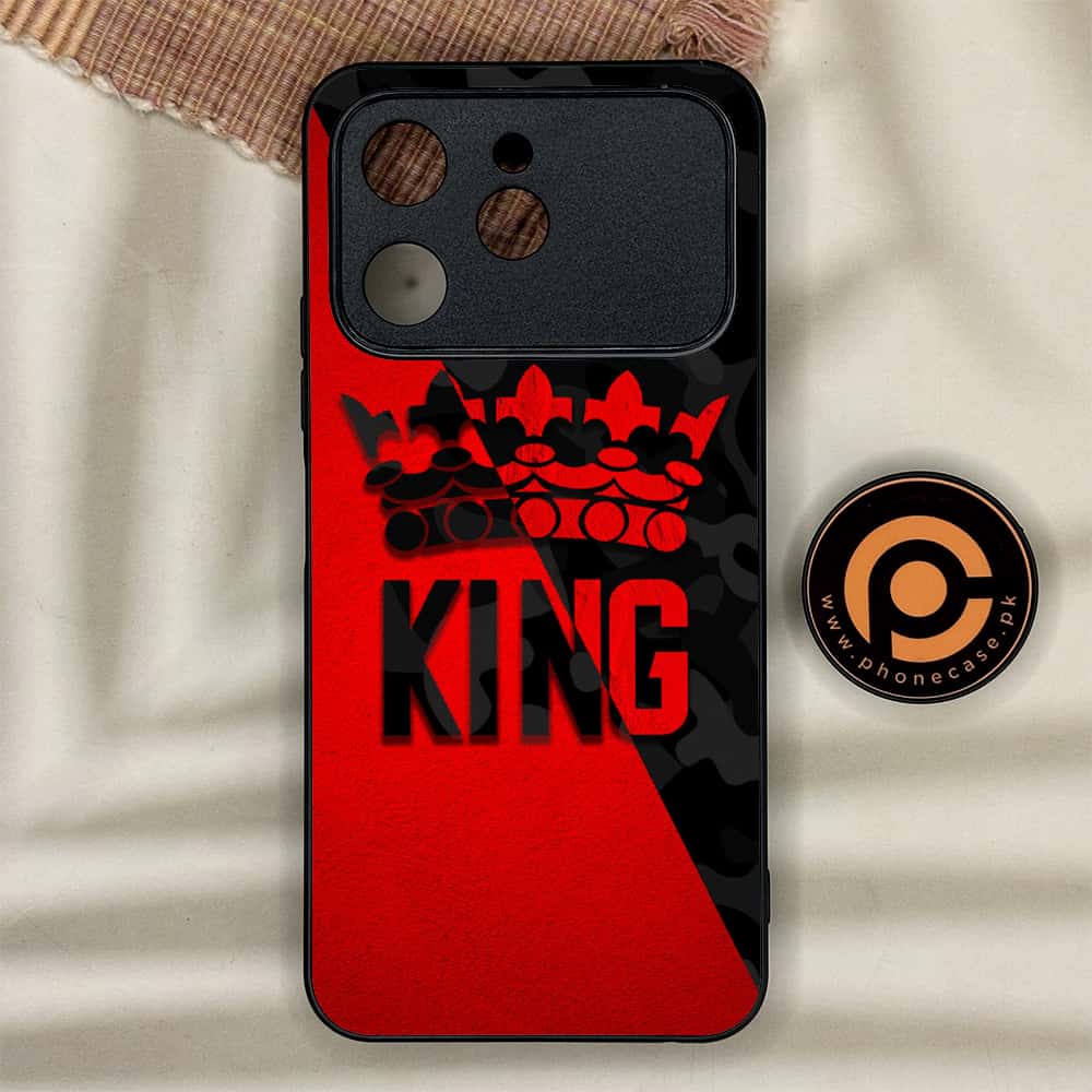 Tecno Spark 40 - King 2.0 Series - Premium Metal Printed soft Bumper shock Proof Case