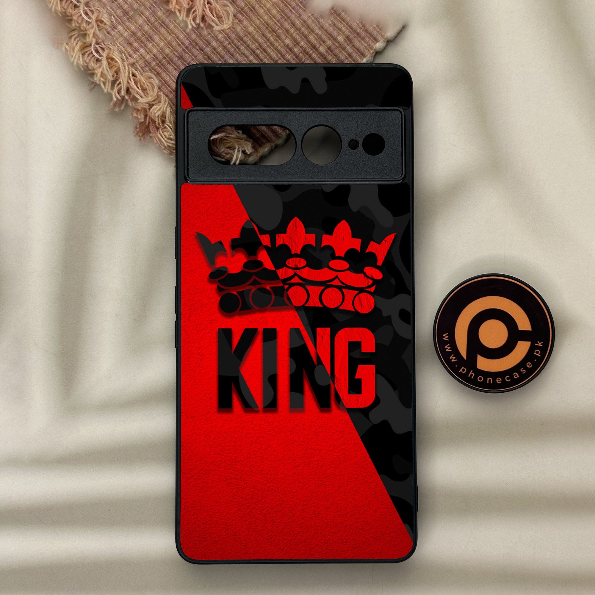Google Pixel 7 Pro - King Series V 2.0 - Premium Metal Printed soft Bumper Shock Proof Case