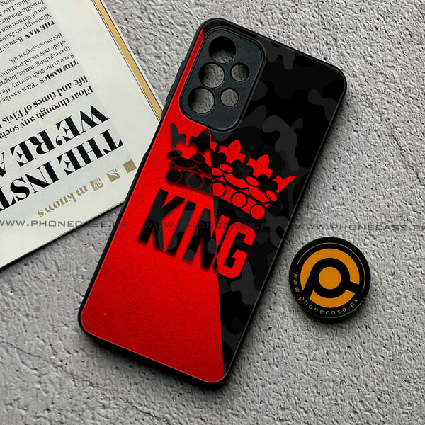 Samsung Galaxy A23 - King Series V 2.0 Design 6   - Premium Printed Glass soft Bumper shock Proof Case