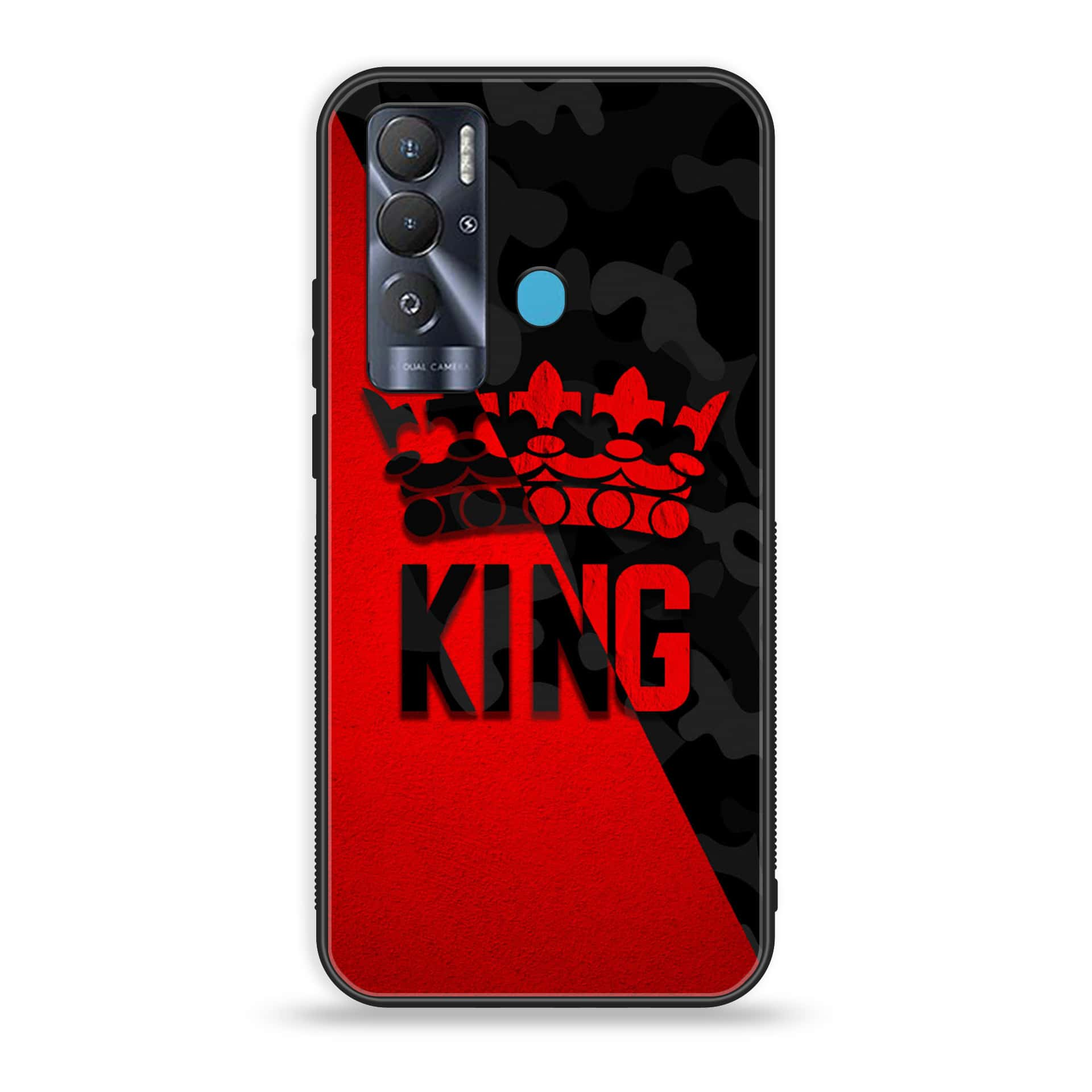 Tecno Pova Neo King Series V2.0 Premium Printed Glass soft Bumper shock Proof Case