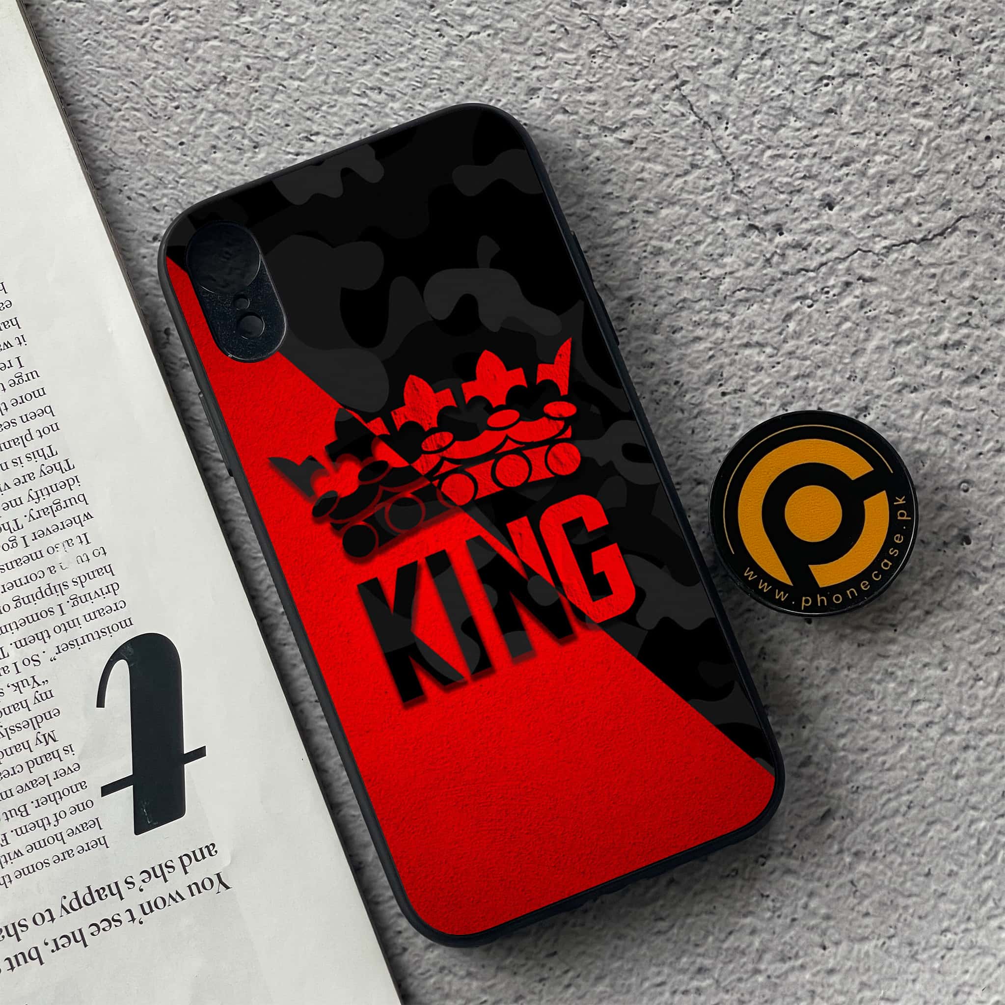 iPhone XR - King Series v2.0 - Premium Metal Printed soft Bumper shock Proof Case