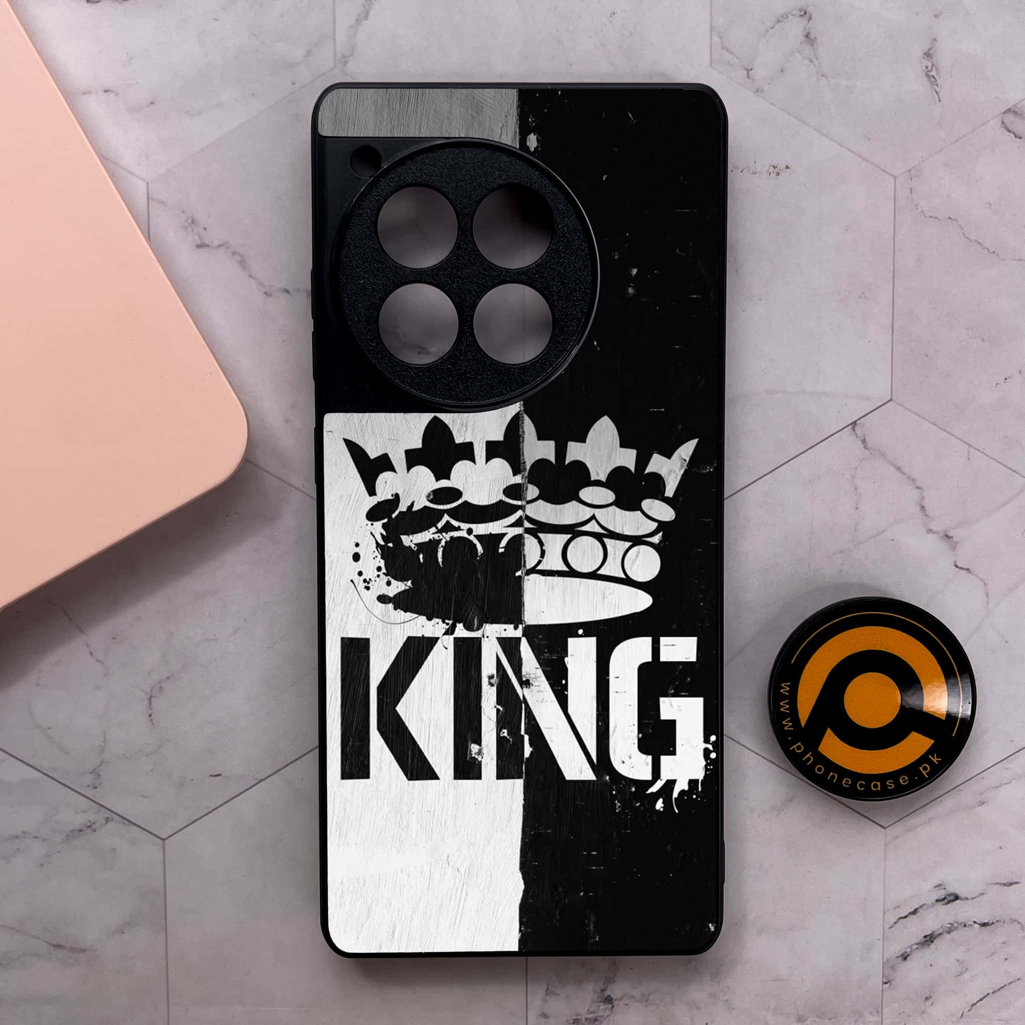 OnePlus 12R - King 2.0 Series - Premium Metal Printed soft Bumper shock Proof Case