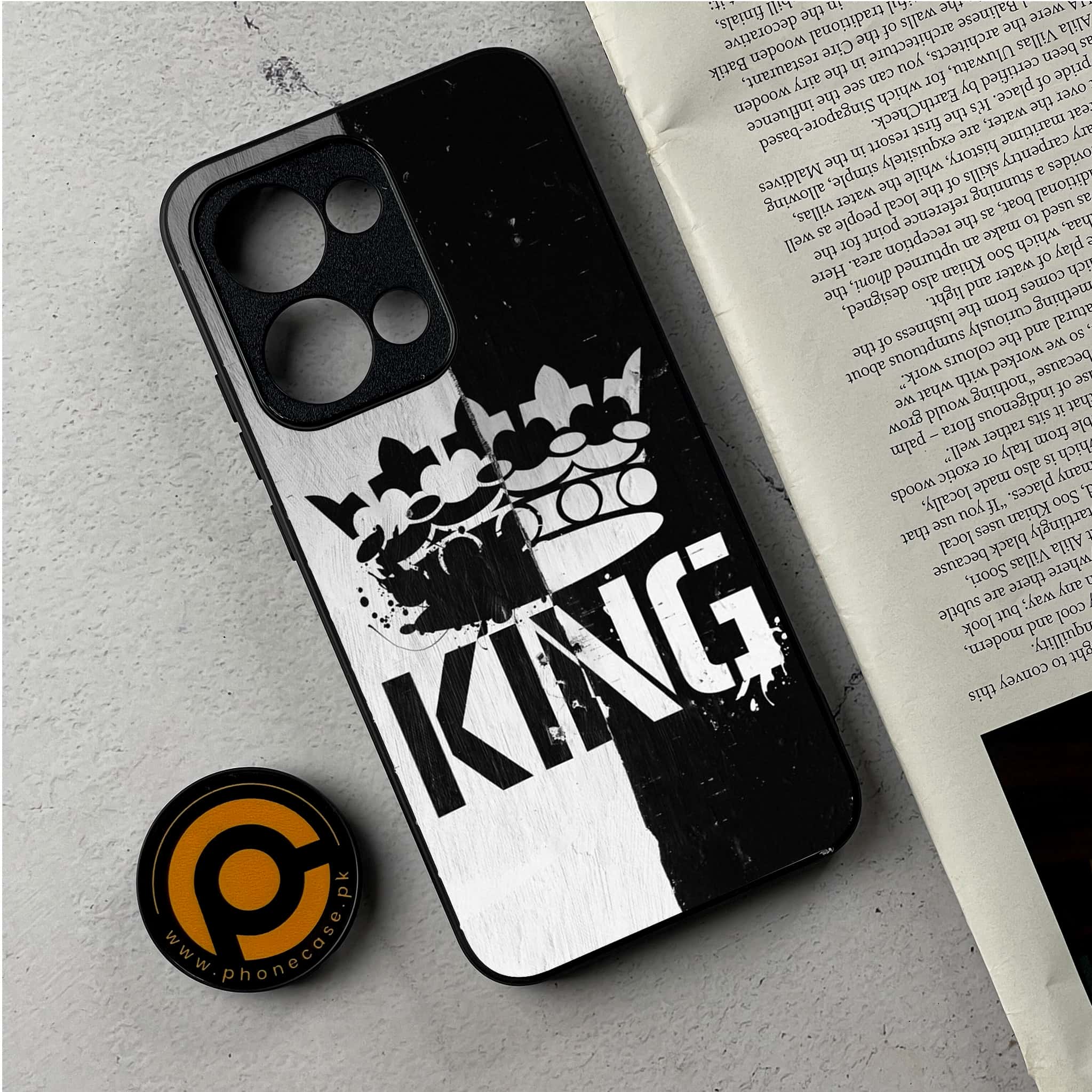 Oppo Reno 13 - King 2.0 Series - Premium Metal Printed Soft Bumper Shockproof Case