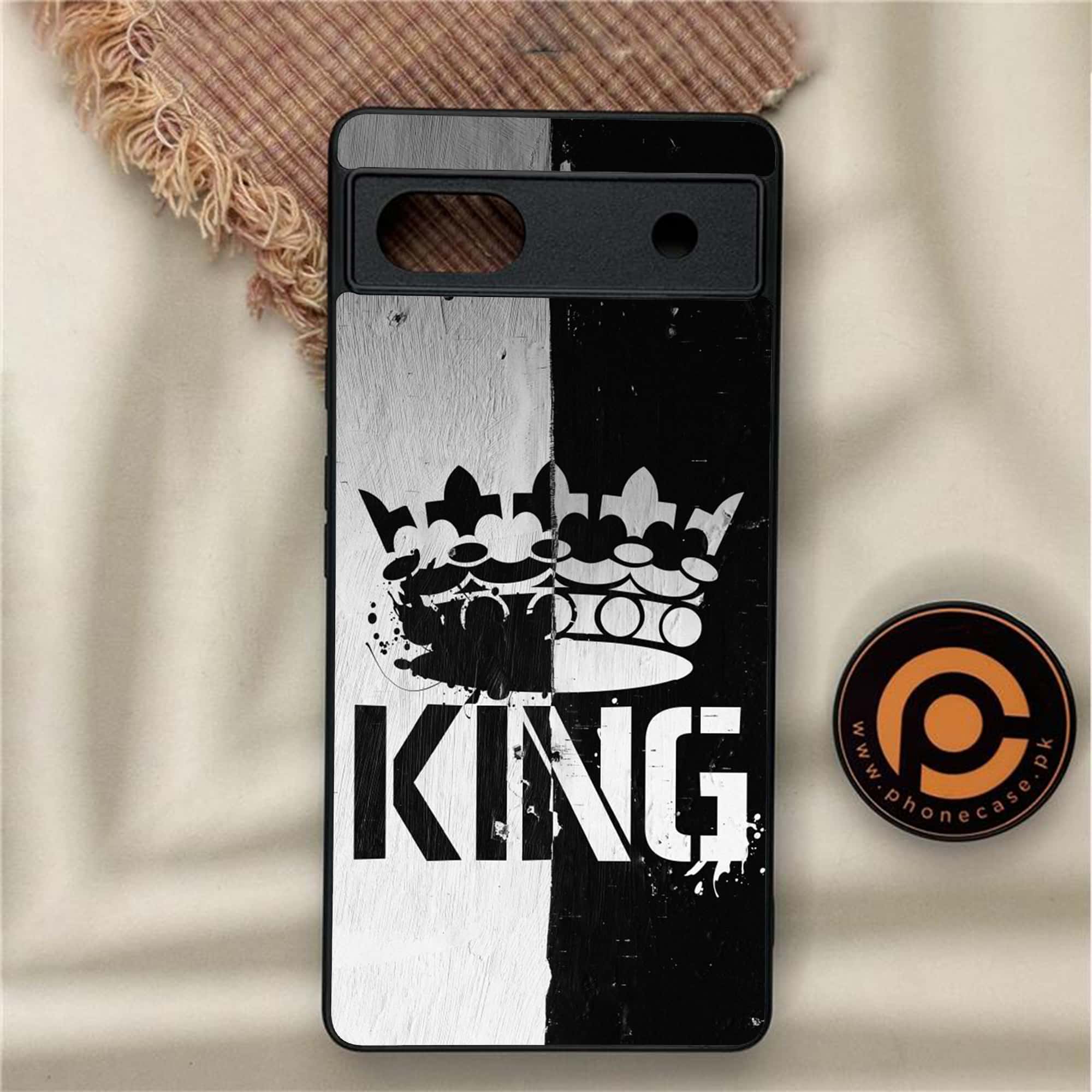 Google Pixel 6A - King Series V 2.0 - Premium Metal Printed soft Bumper Shock Proof Case
