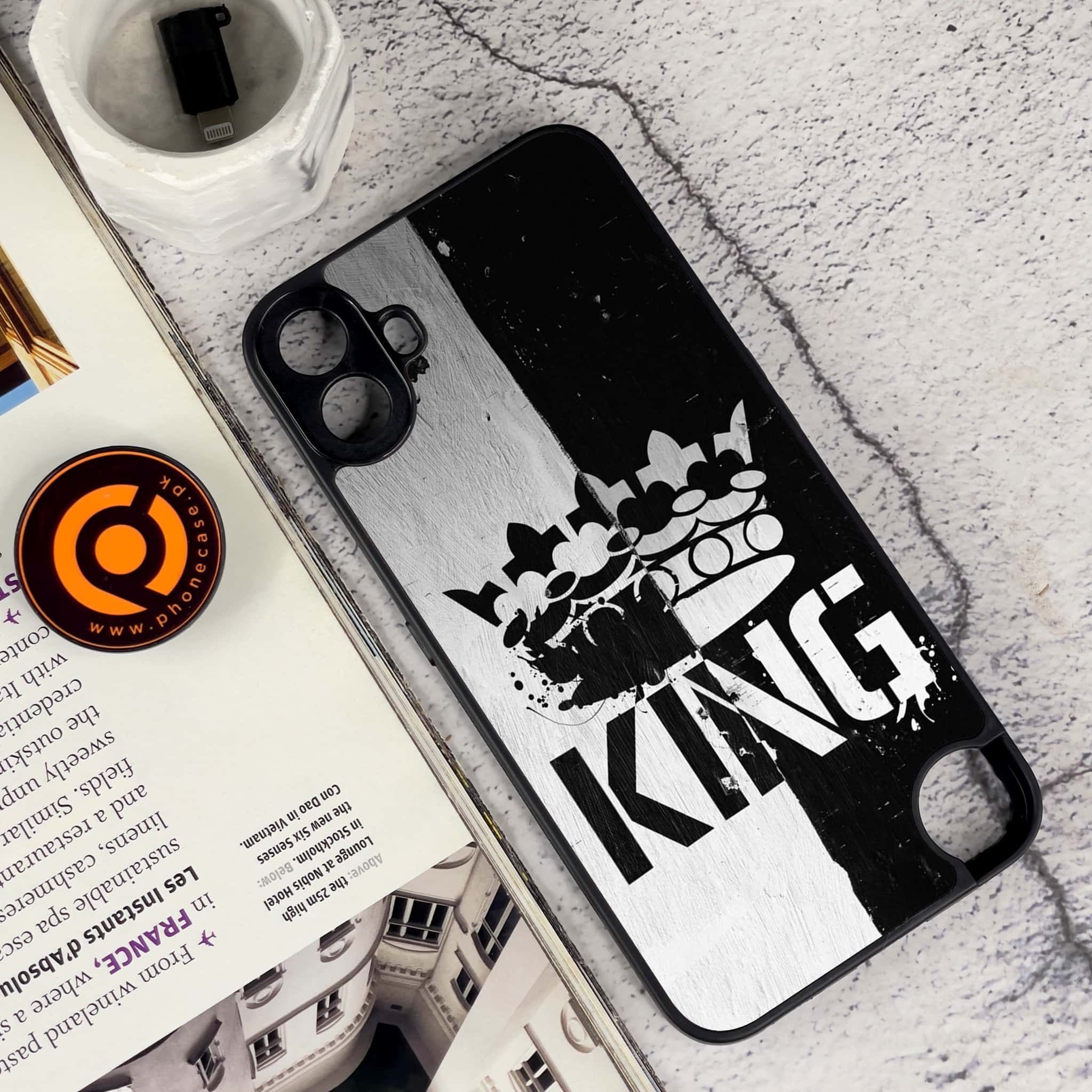 Nothing CMF Phone 1 - King 2.0 Series - Premium Metal Printed soft Bumper Shock Proof Case
