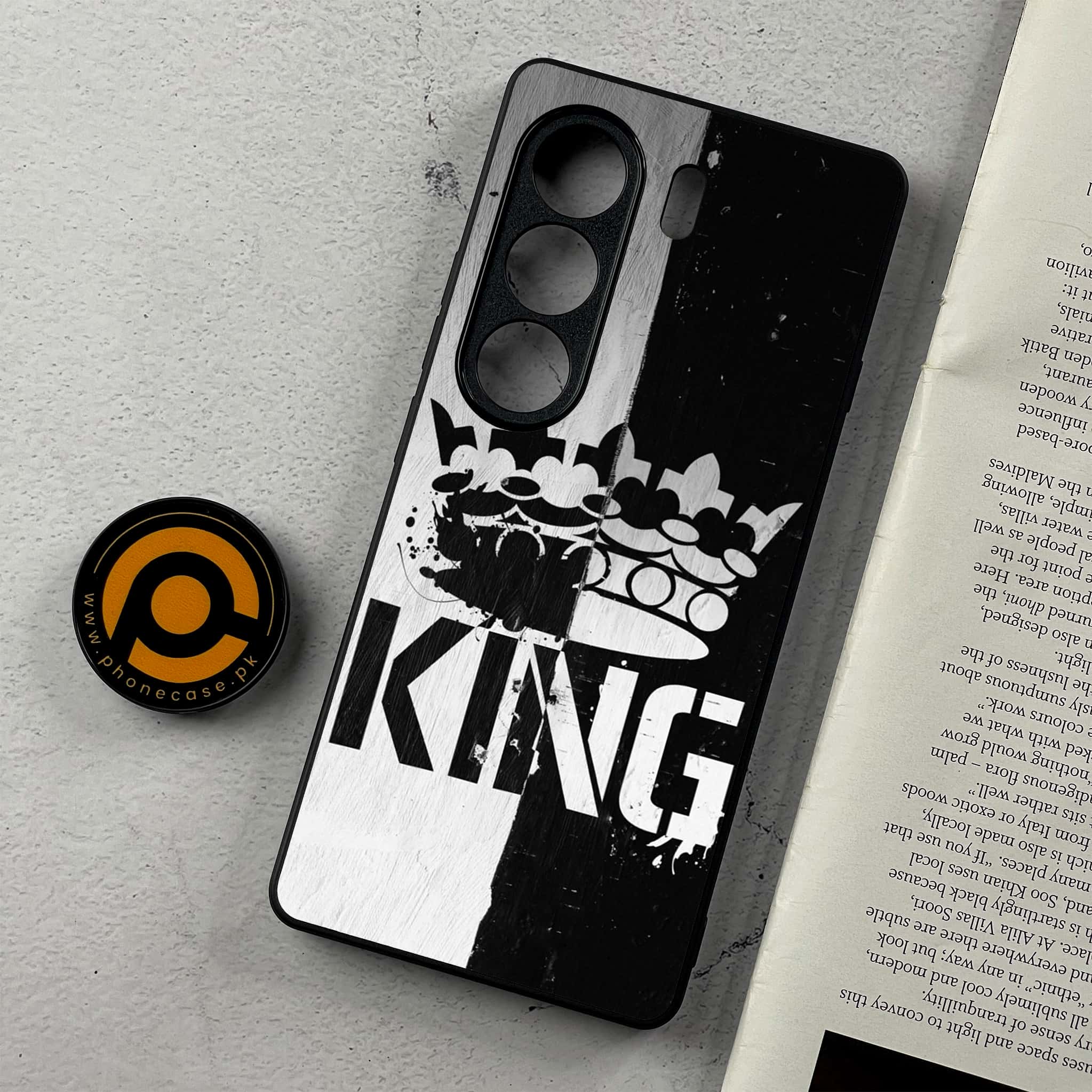 Tecno Camon 40 - King 2.0 Series - Premium Metal Printed Soft Bumper Shockproof Case
