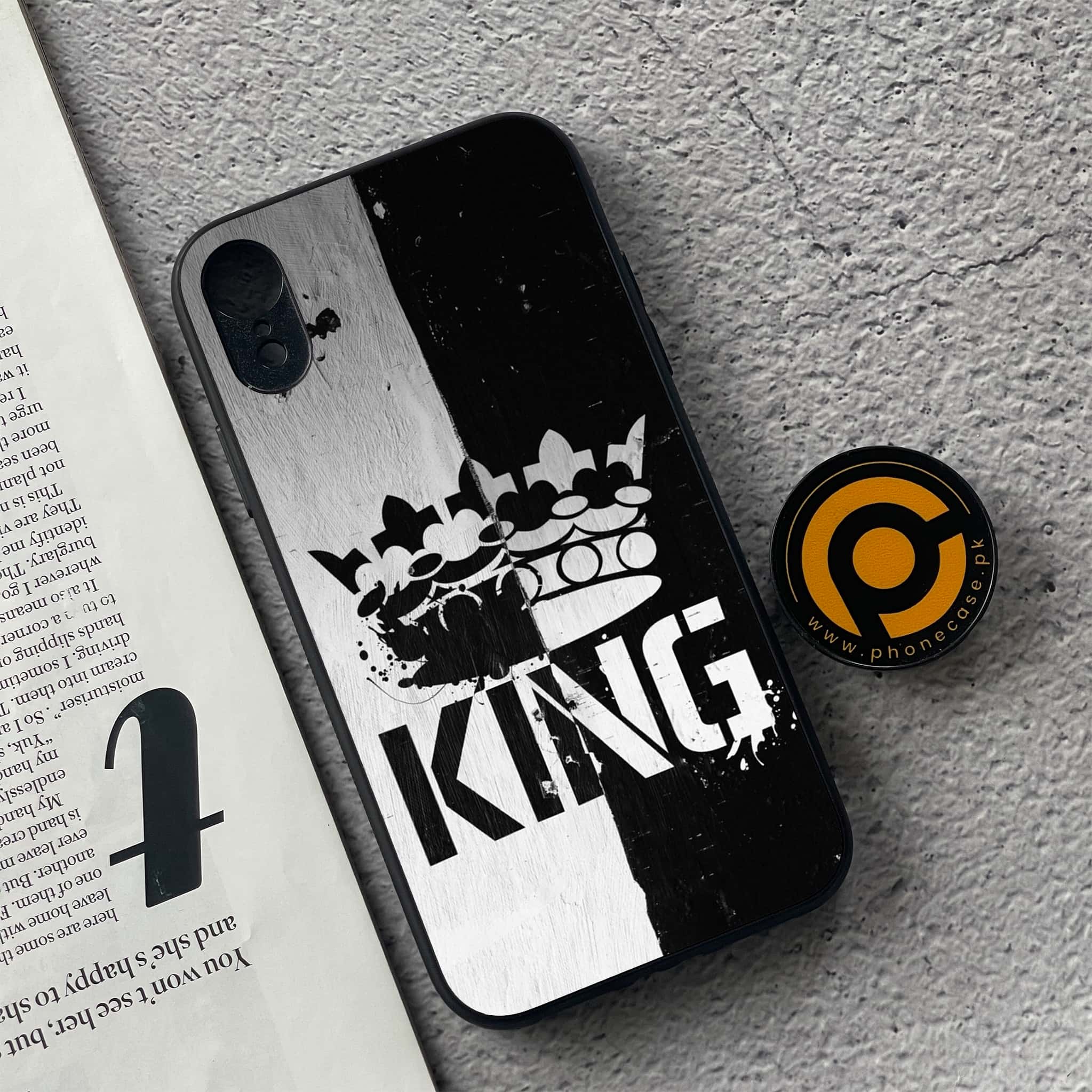 iPhone XR - King Series v2.0 - Premium Metal Printed soft Bumper shock Proof Case