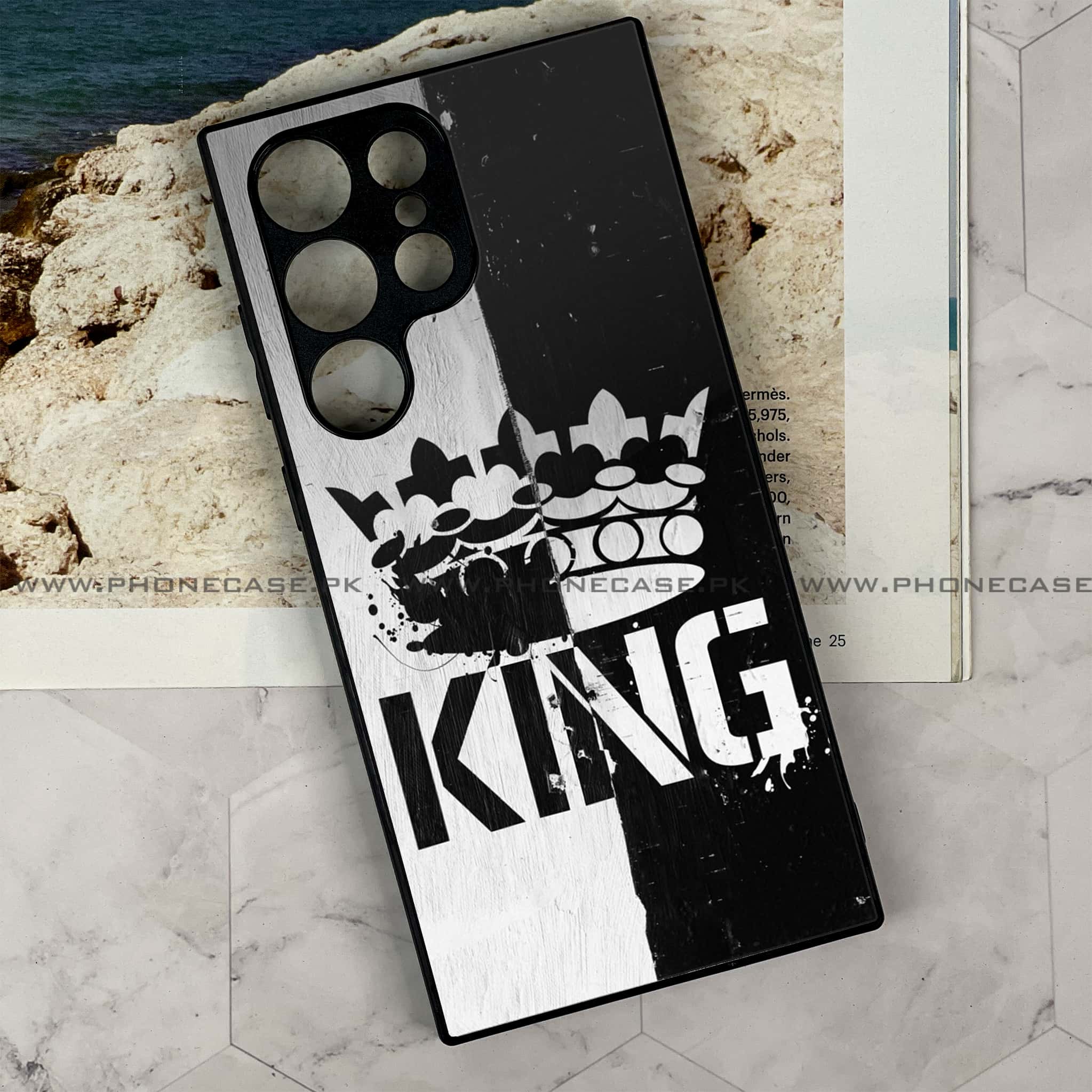 Samsung Galaxy S24 Ultra - King Series V 2.0 Series - Premium Metal Printed soft Bumper shock Proof Case