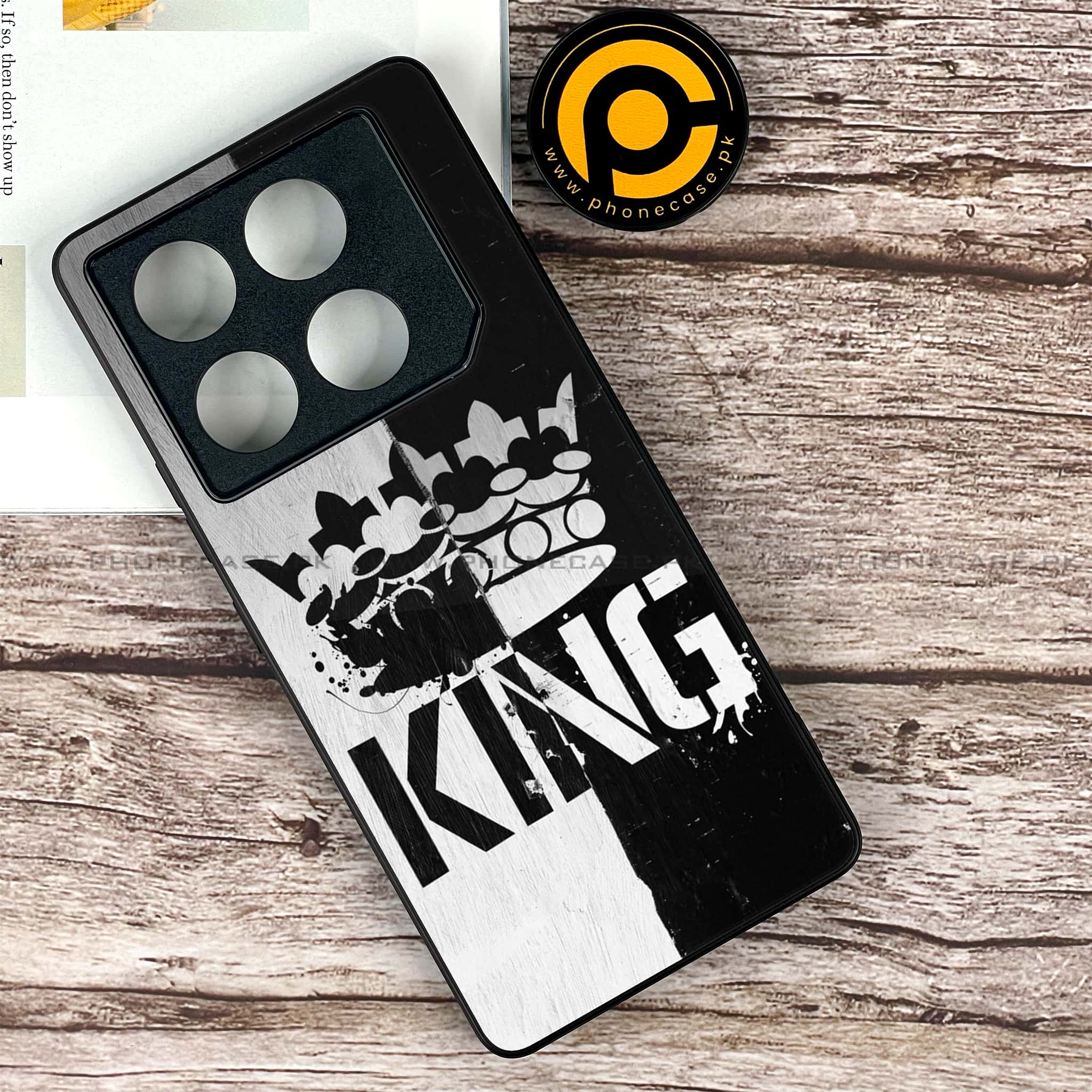 Infinix GT 20 Pro - King 2.0 Series - Premium Printed Glass soft Bumper shock Proof Case