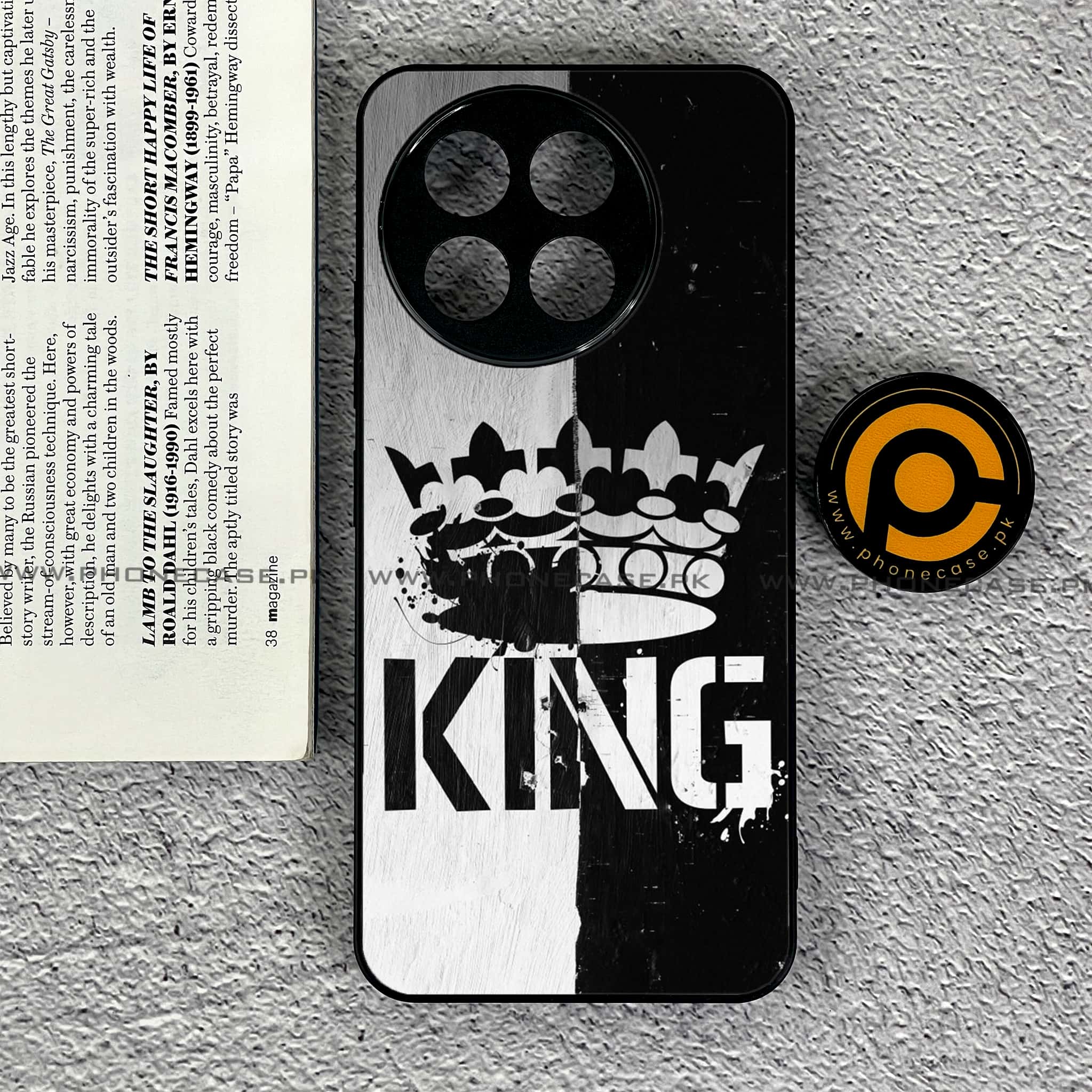 OnePlus 13R - King 2.0 Series - Premium Printed Glass soft Bumper shock Proof Case