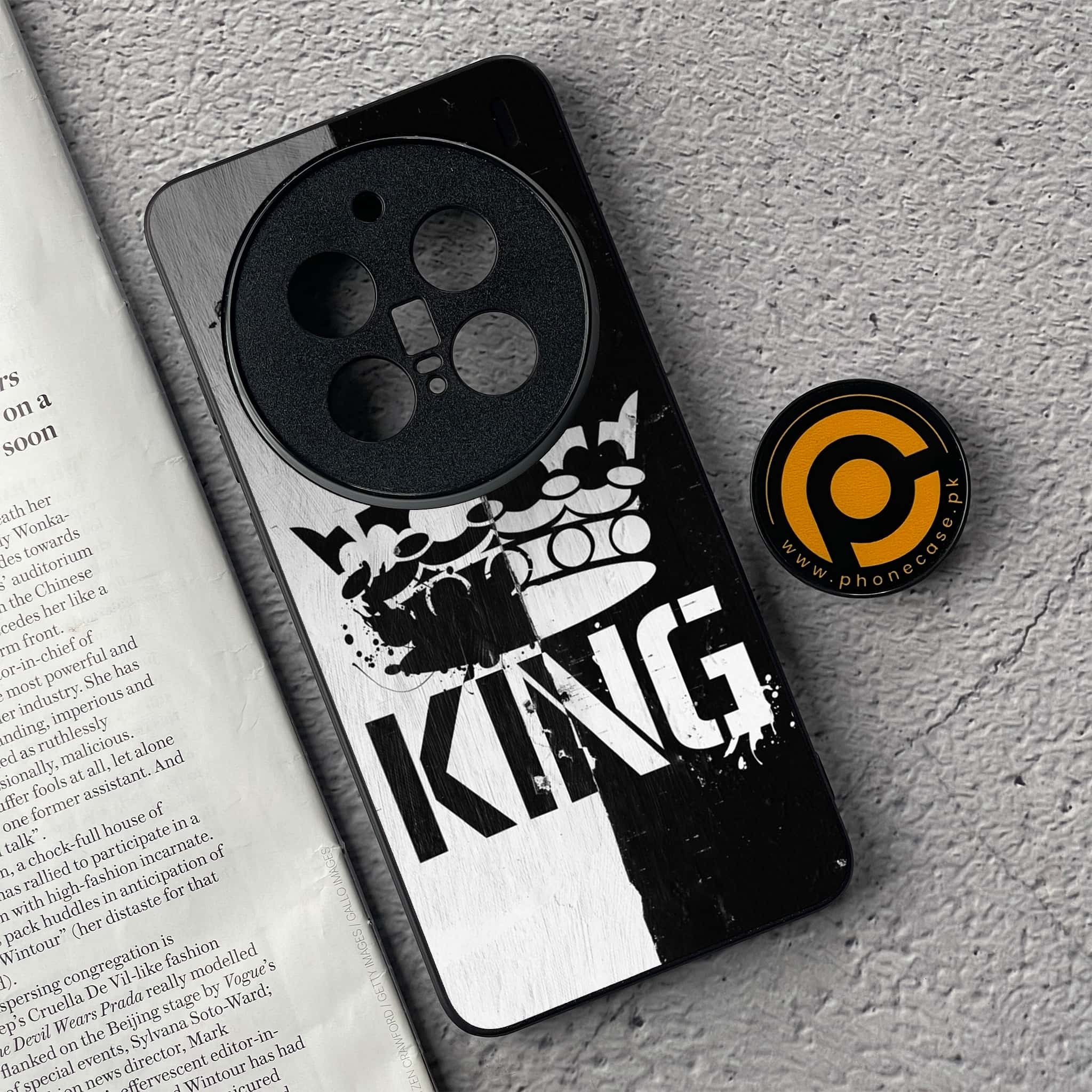Vivo X200 Pro - King 2.0 Series - Premium Metal  Printed soft Bumper shock Proof Case