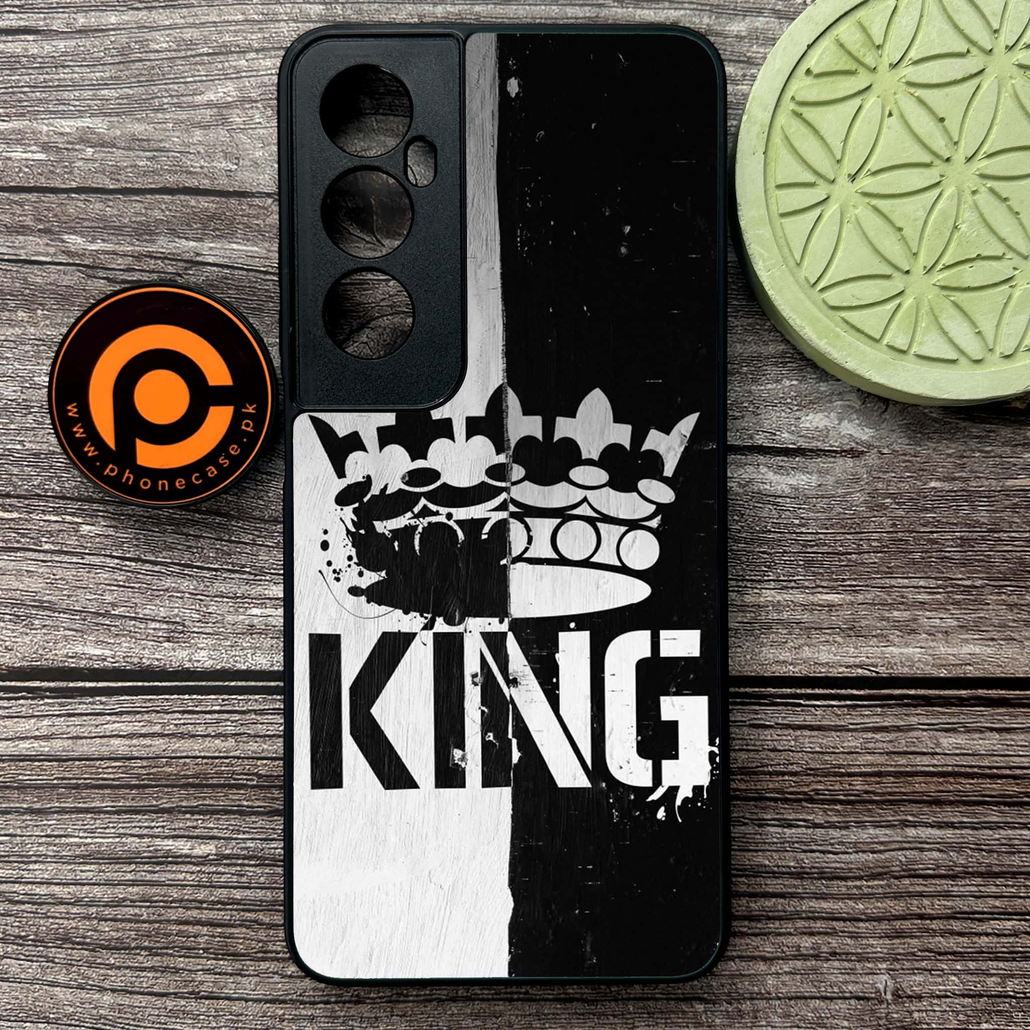 Realme C65  - King 2.0 Series - Premium Metal Printed soft Bumper shock Proof Case