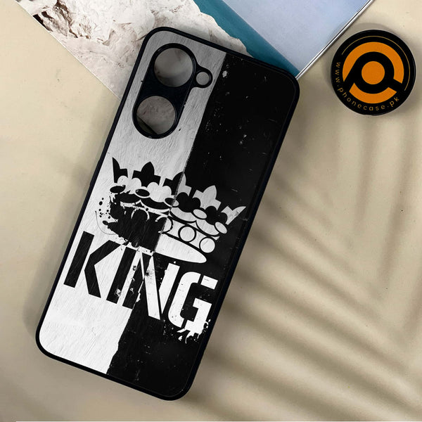 Vivo Y18 - King 2.0 Design 7 - Premium Printed Metal soft Bumper shock Proof Case CS-10383