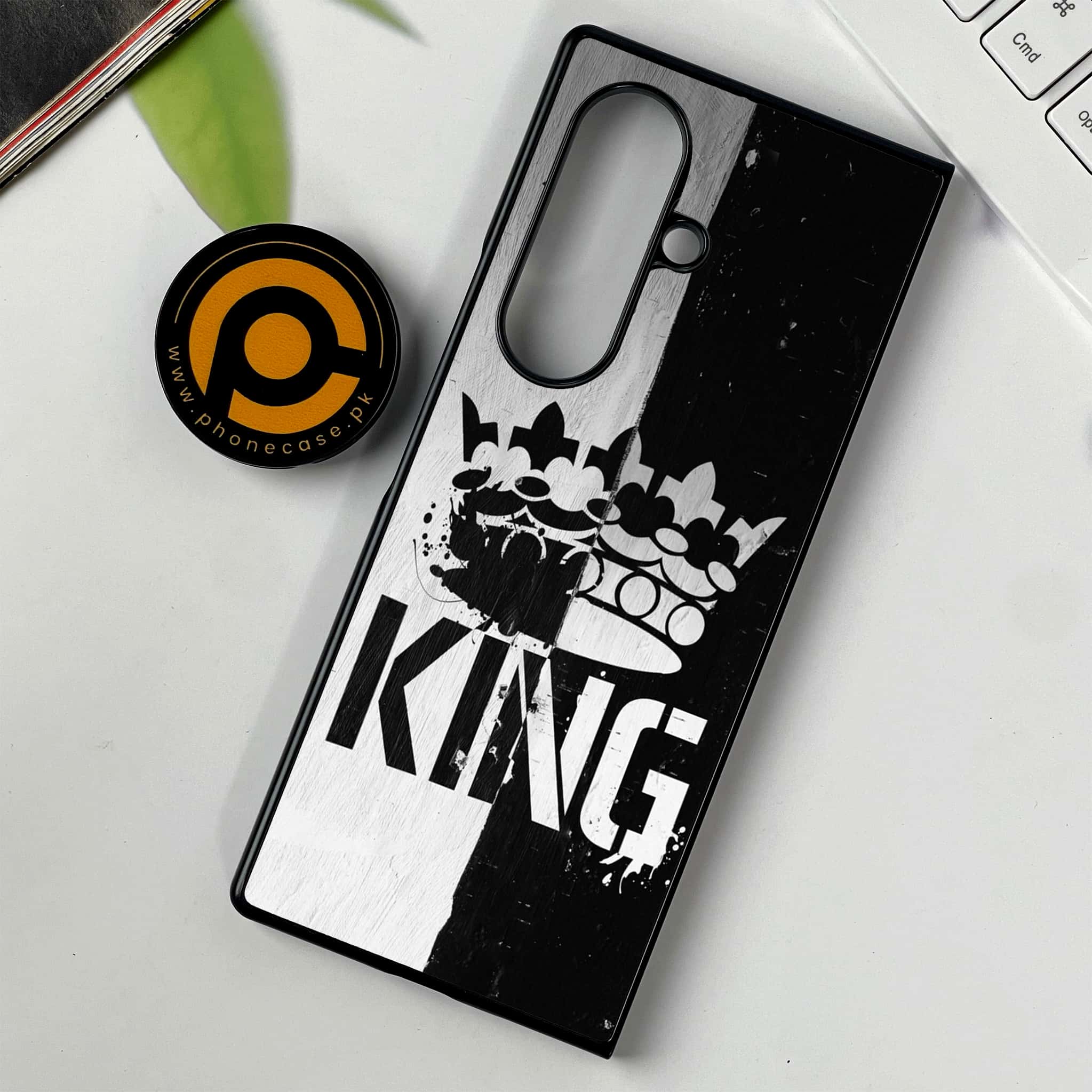 Samsung Galaxy Z Fold 7 - King 2.0 Series - Premium Metal Printed soft Bumper shock Proof Case