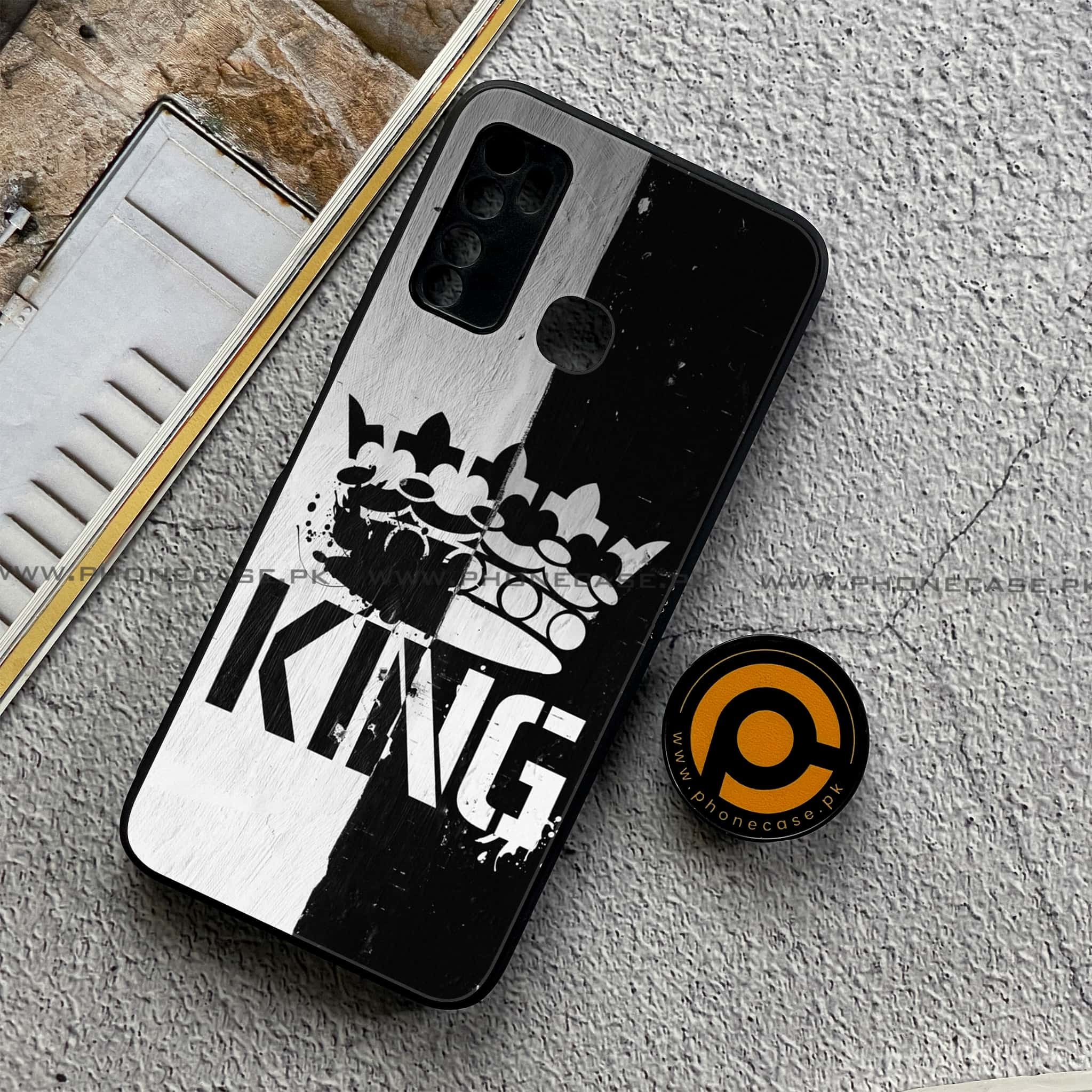 Infinix Note 7 Lite - King 2.0 Series - Premium Printed Metal soft Bumper shock Proof Case